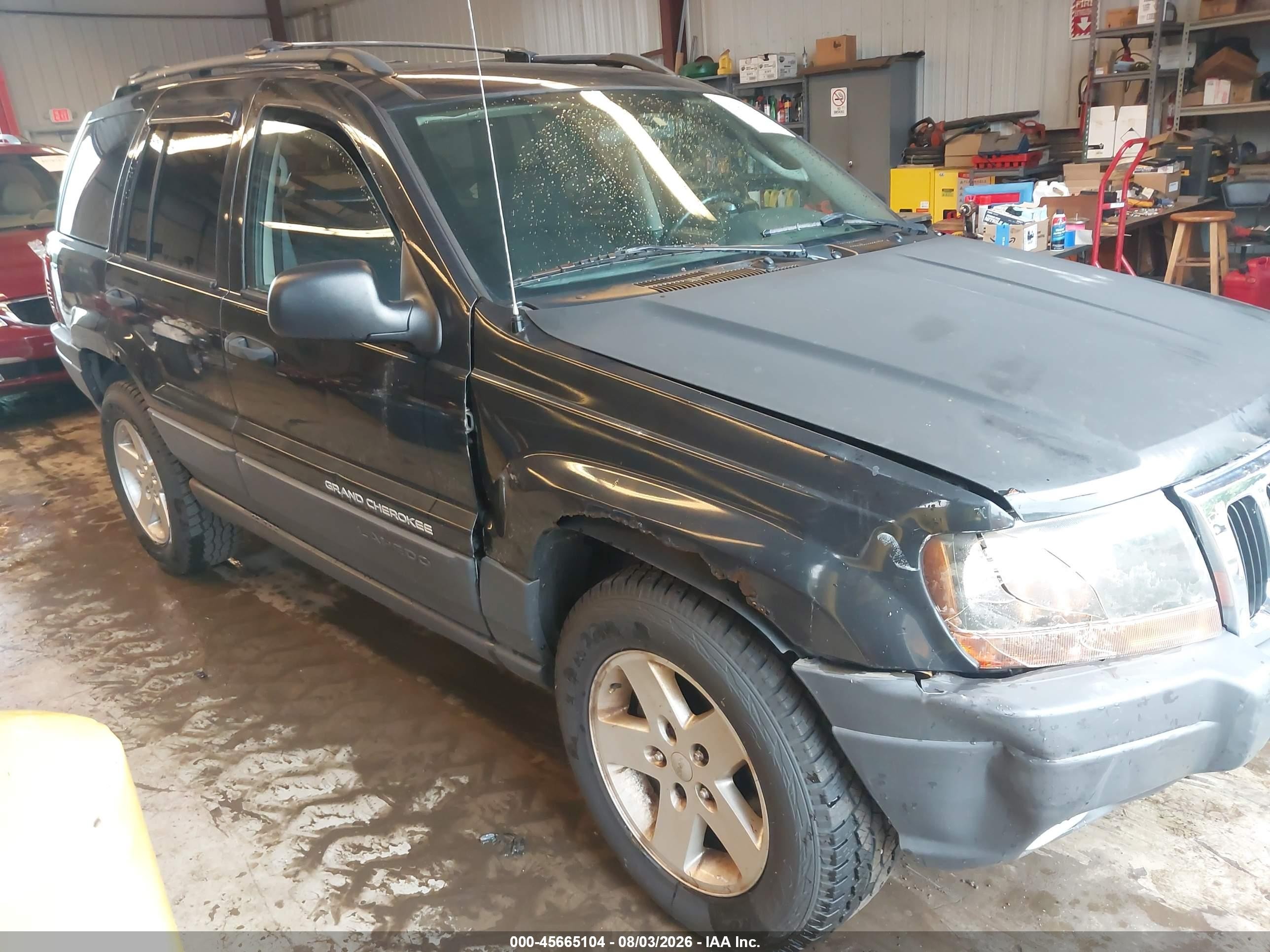 2003 Jeep Grand Cherokee Laredo Черный vin: 1J4GW48N73C579487