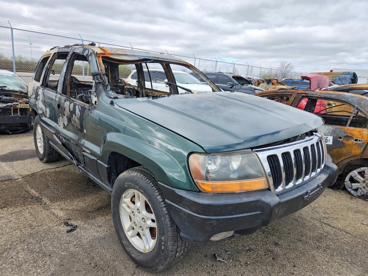 2000 Jeep Grand Cherokee Laredo Green vin: 1J4GW48N7YC295901