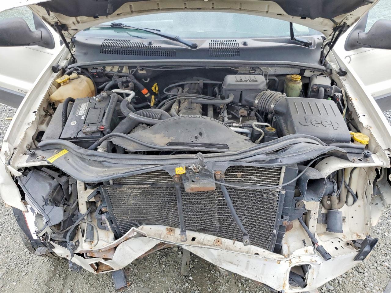 2001 Jeep Grand Cherokee Laredo White vin: 1J4GW48S01C718197
