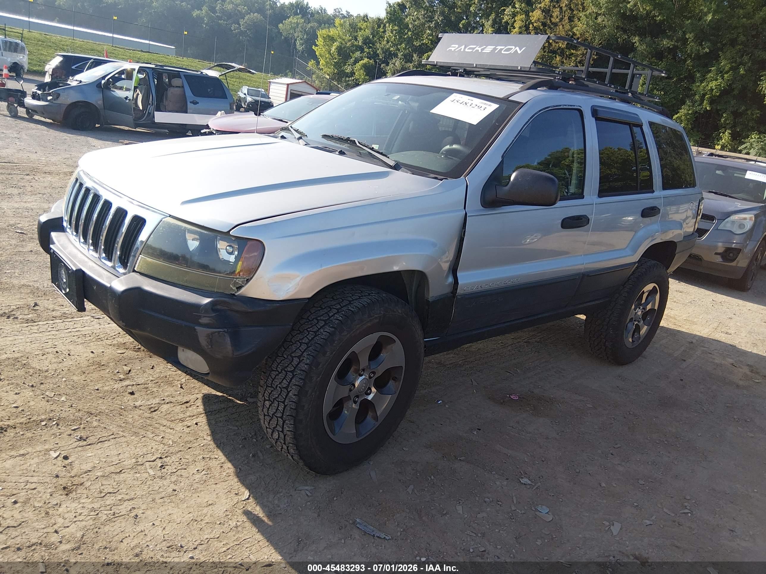 2004 Jeep Grand Cherokee Laredo Silver vin: 1J4GW48S04C123659