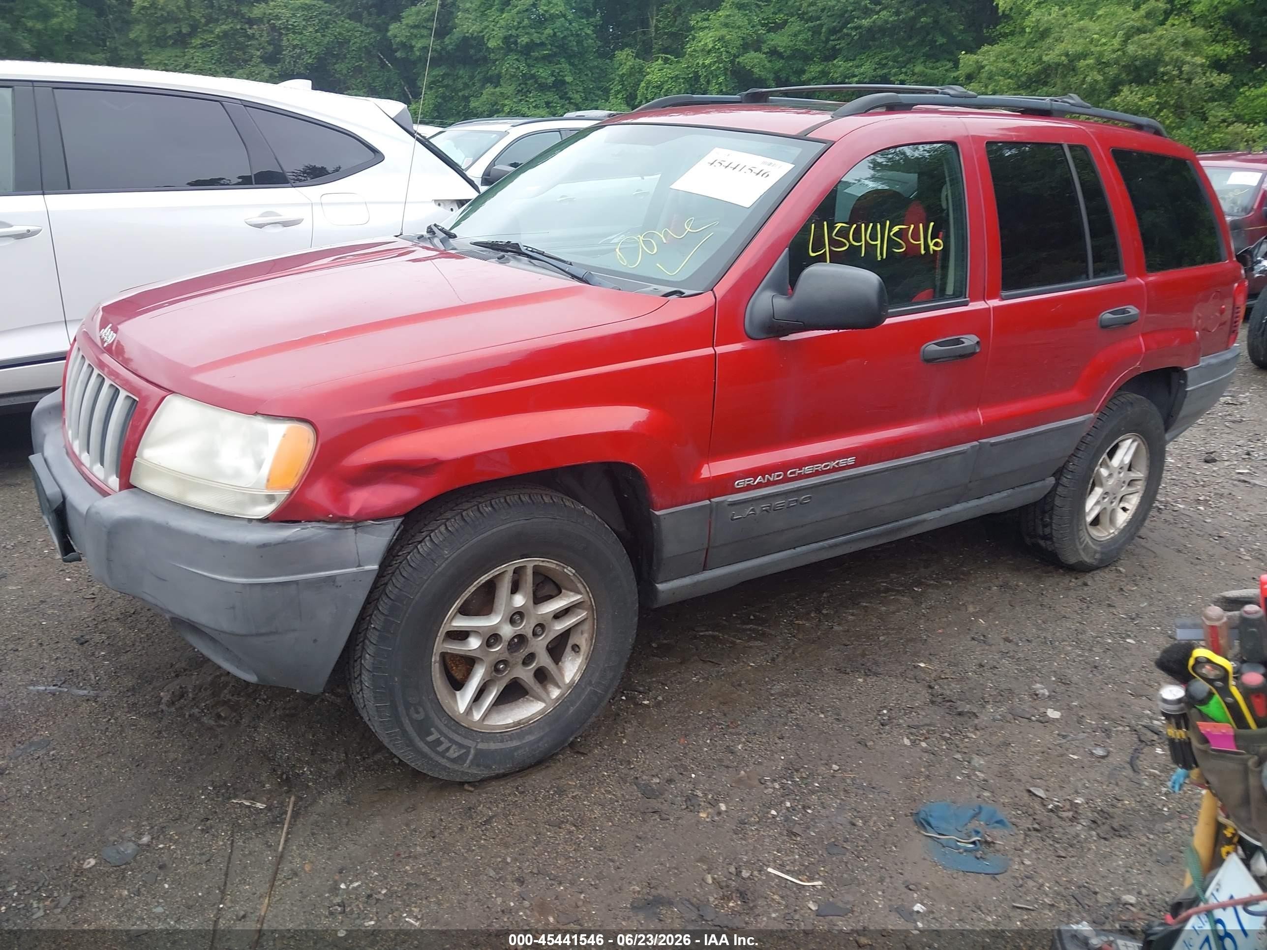 2004 Jeep Grand Cherokee Laredo Red vin: 1J4GW48S04C239055