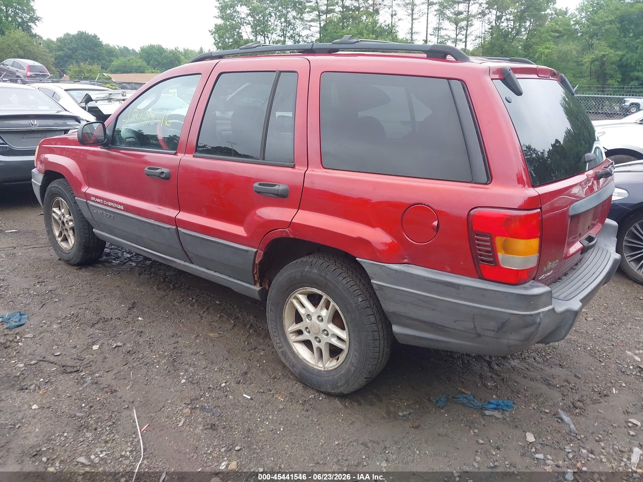 2004 Jeep Grand Cherokee Laredo Red vin: 1J4GW48S04C239055