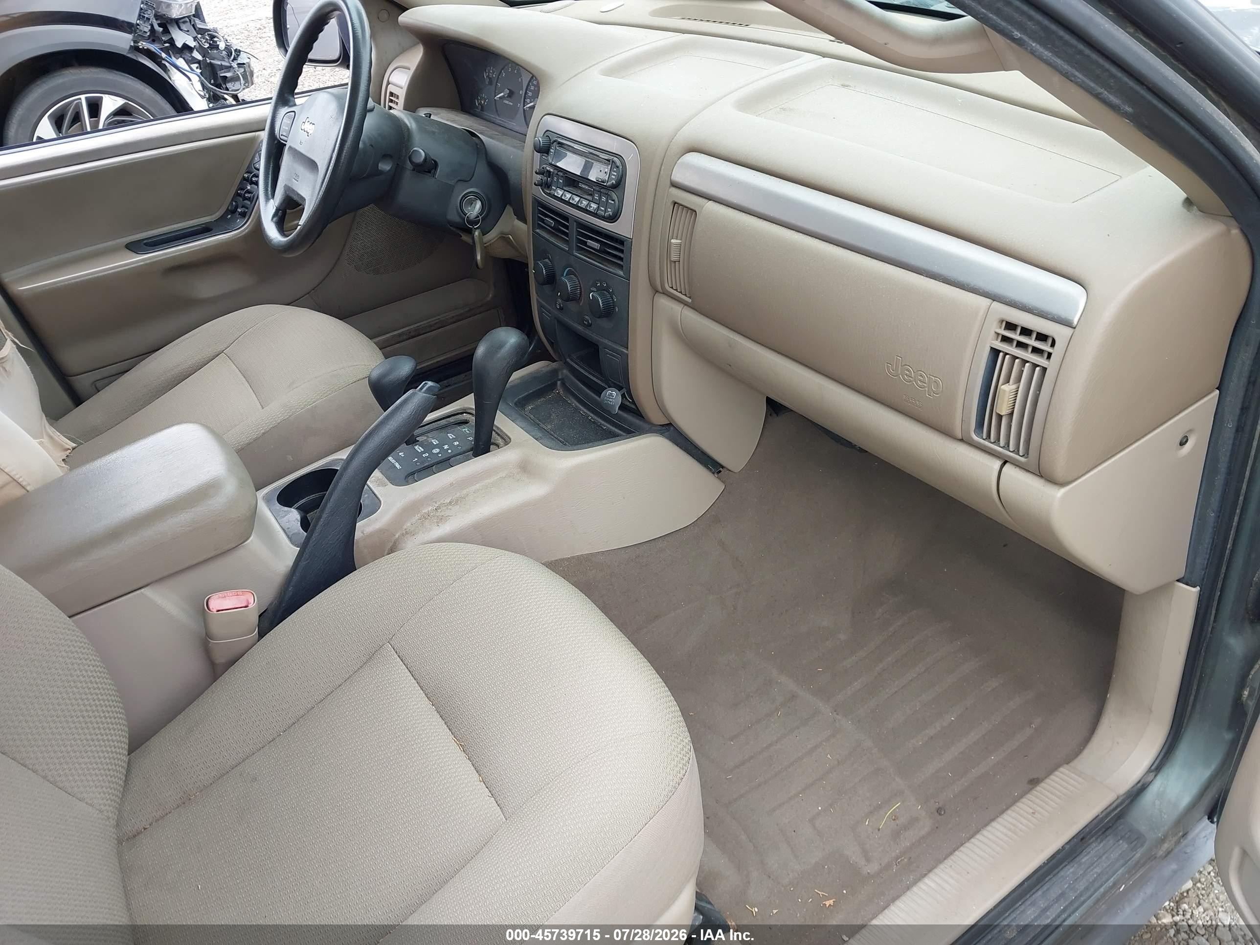 2004 Jeep Grand Cherokee Laredo Зеленый vin: 1J4GW48S04C286361