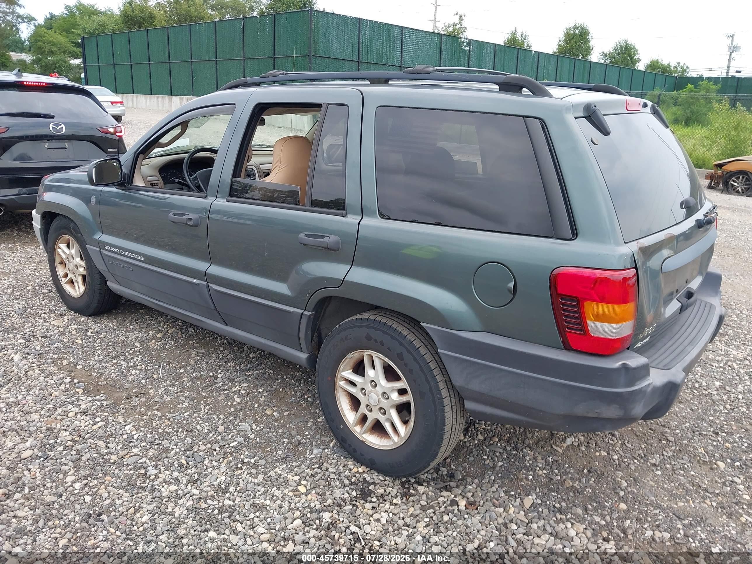 2004 Jeep Grand Cherokee Laredo Зеленый vin: 1J4GW48S04C286361