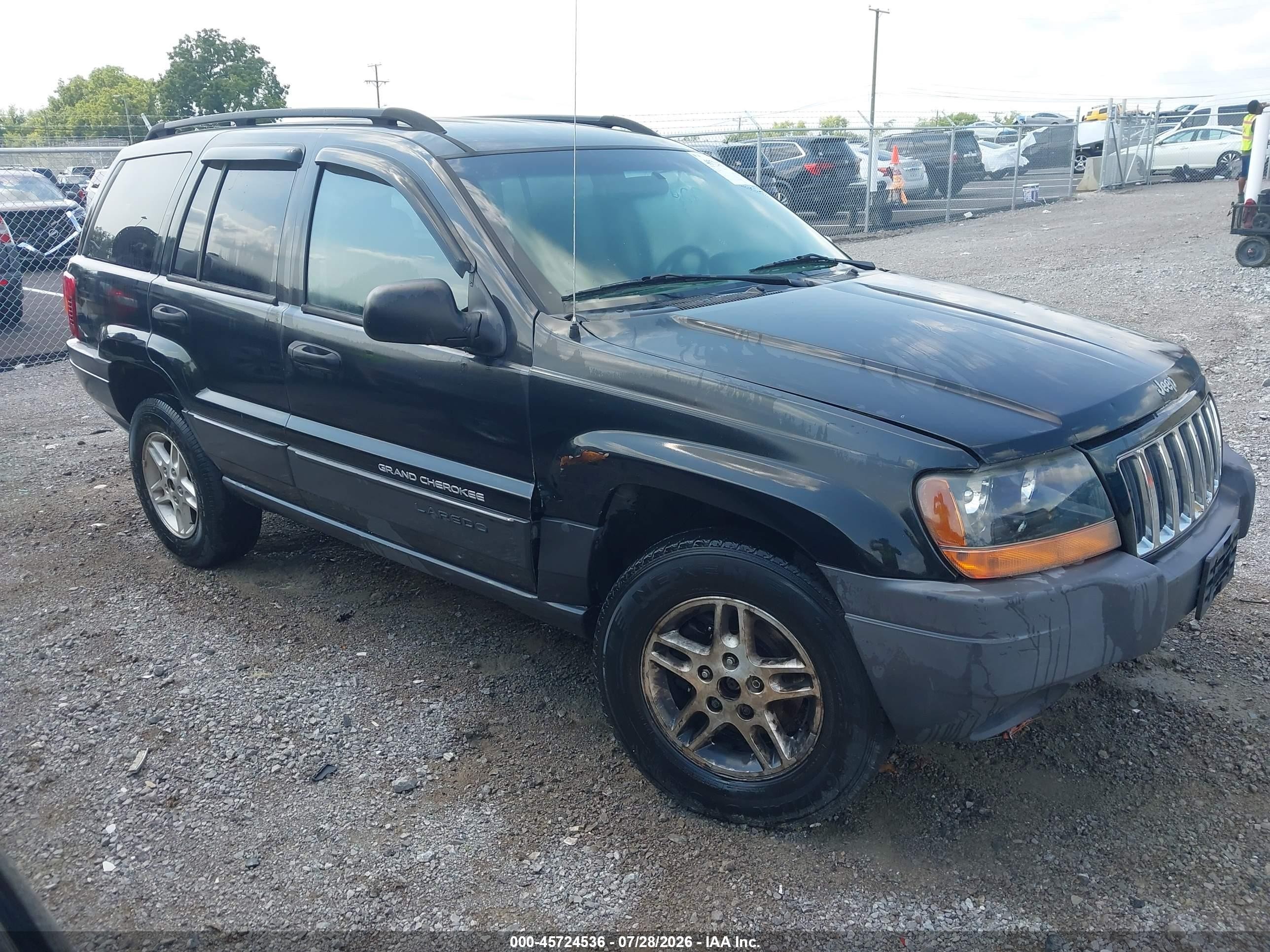 2004 Jeep Grand Cherokee Laredo Black vin: 1J4GW48S04C301862