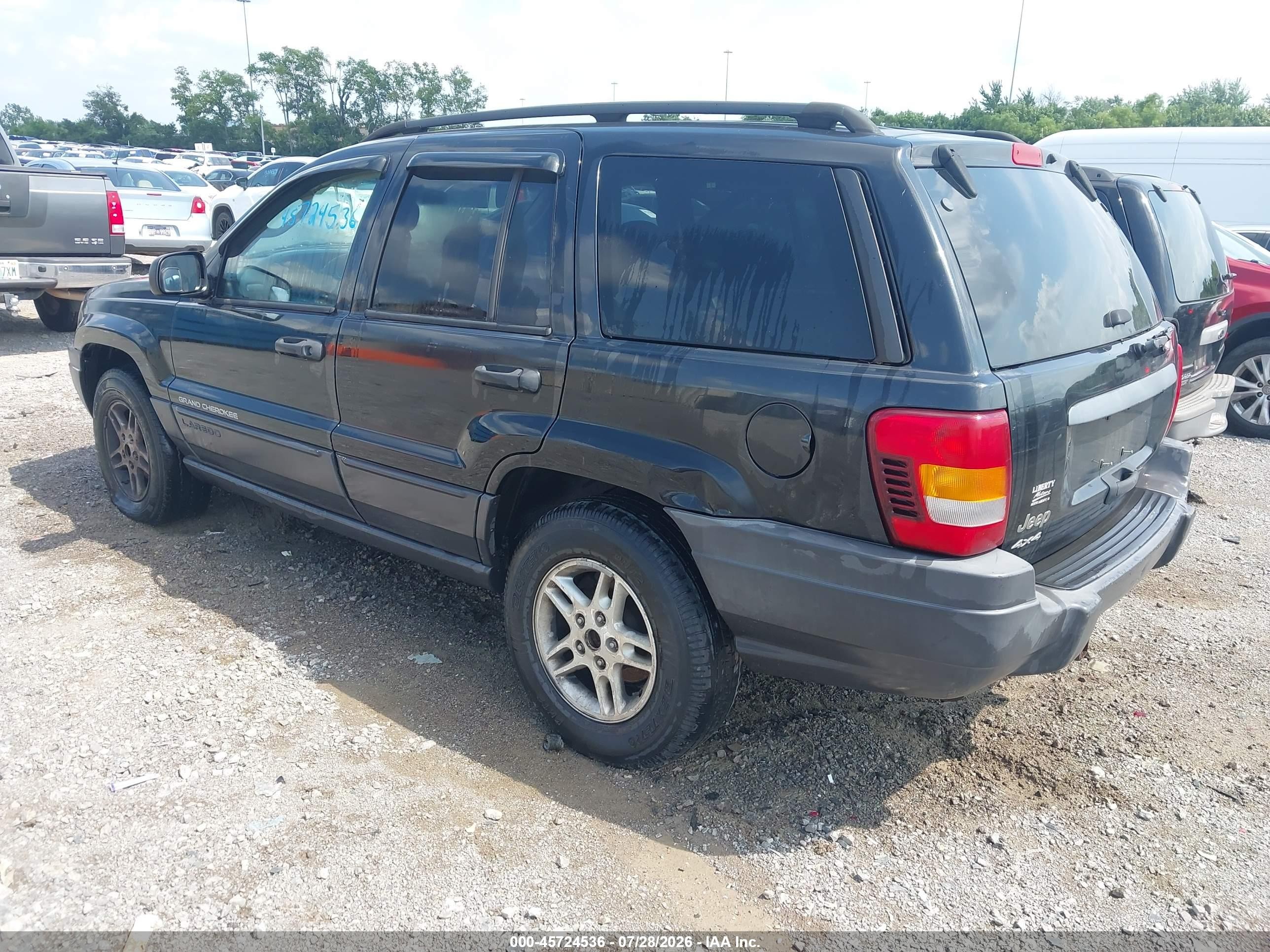 2004 Jeep Grand Cherokee Laredo Black vin: 1J4GW48S04C301862