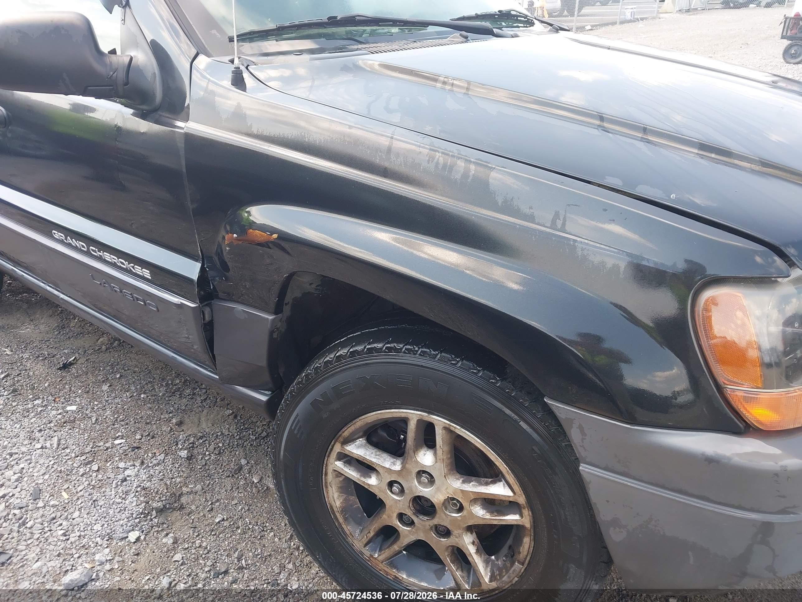 2004 Jeep Grand Cherokee Laredo Black vin: 1J4GW48S04C301862