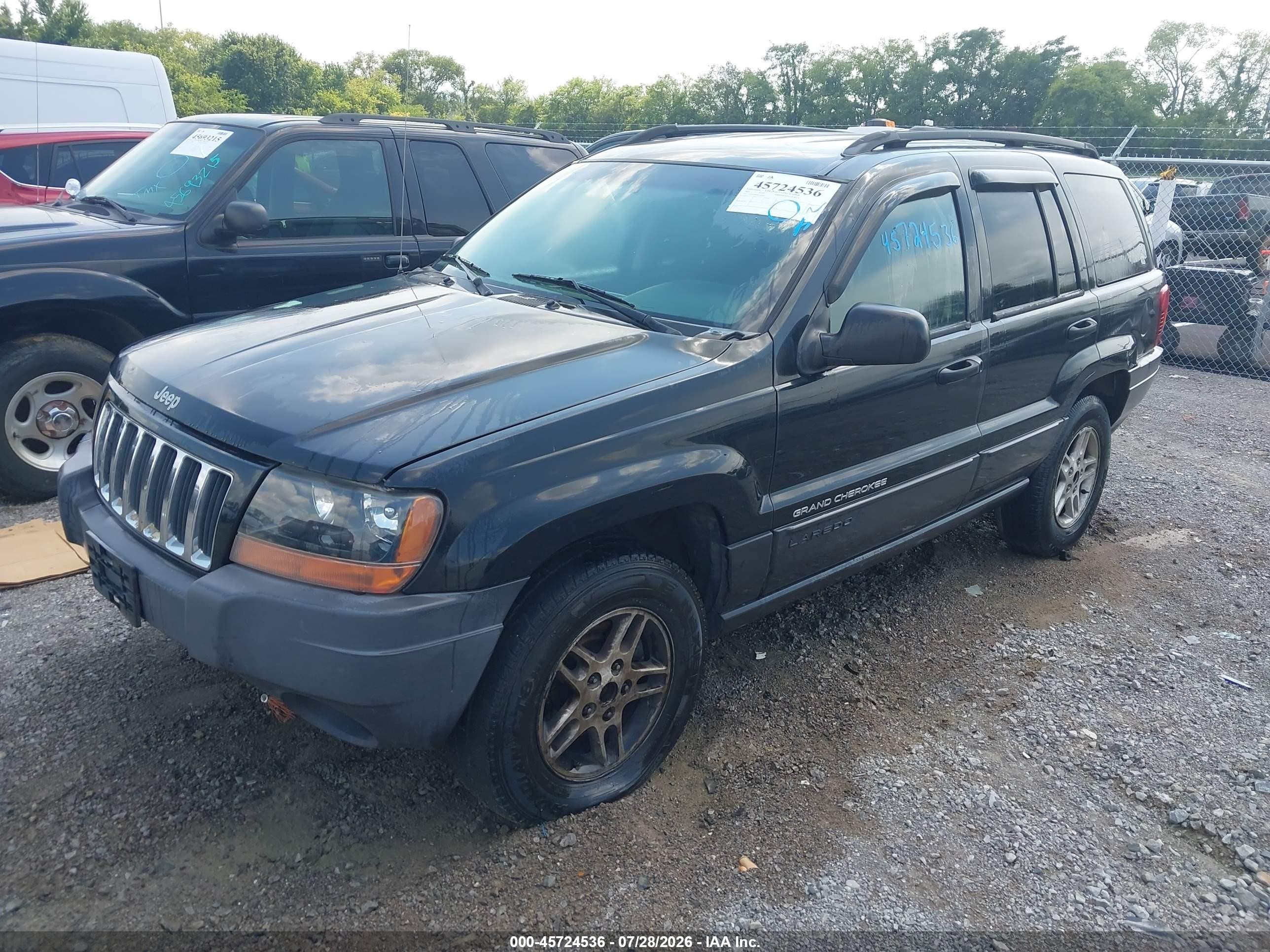 2004 Jeep Grand Cherokee Laredo Black vin: 1J4GW48S04C301862