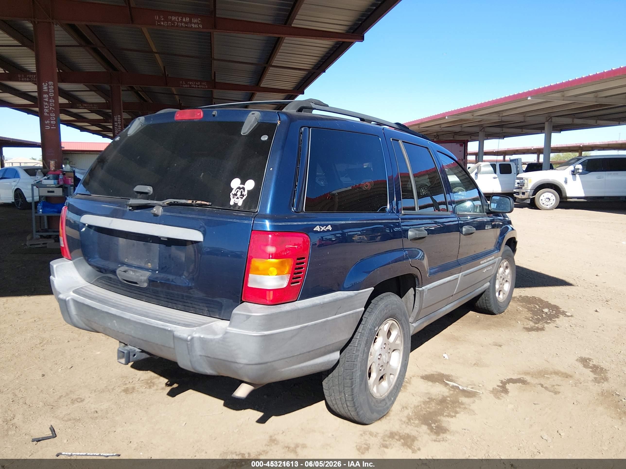 2001 Jeep Grand Cherokee Laredo Blue vin: 1J4GW48S11C606590