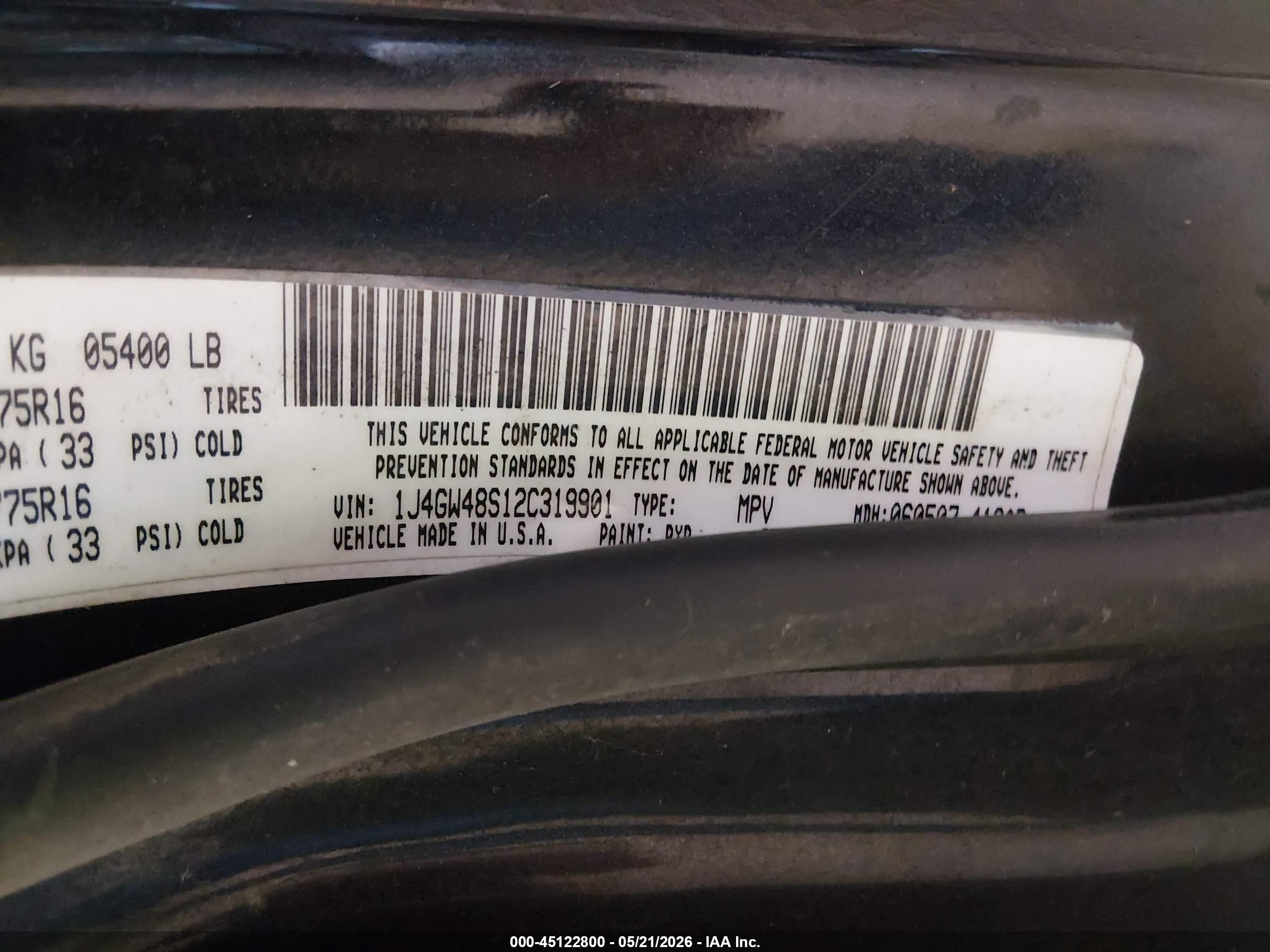 2002 Jeep Grand Cherokee Laredo Black vin: 1J4GW48S12C319901