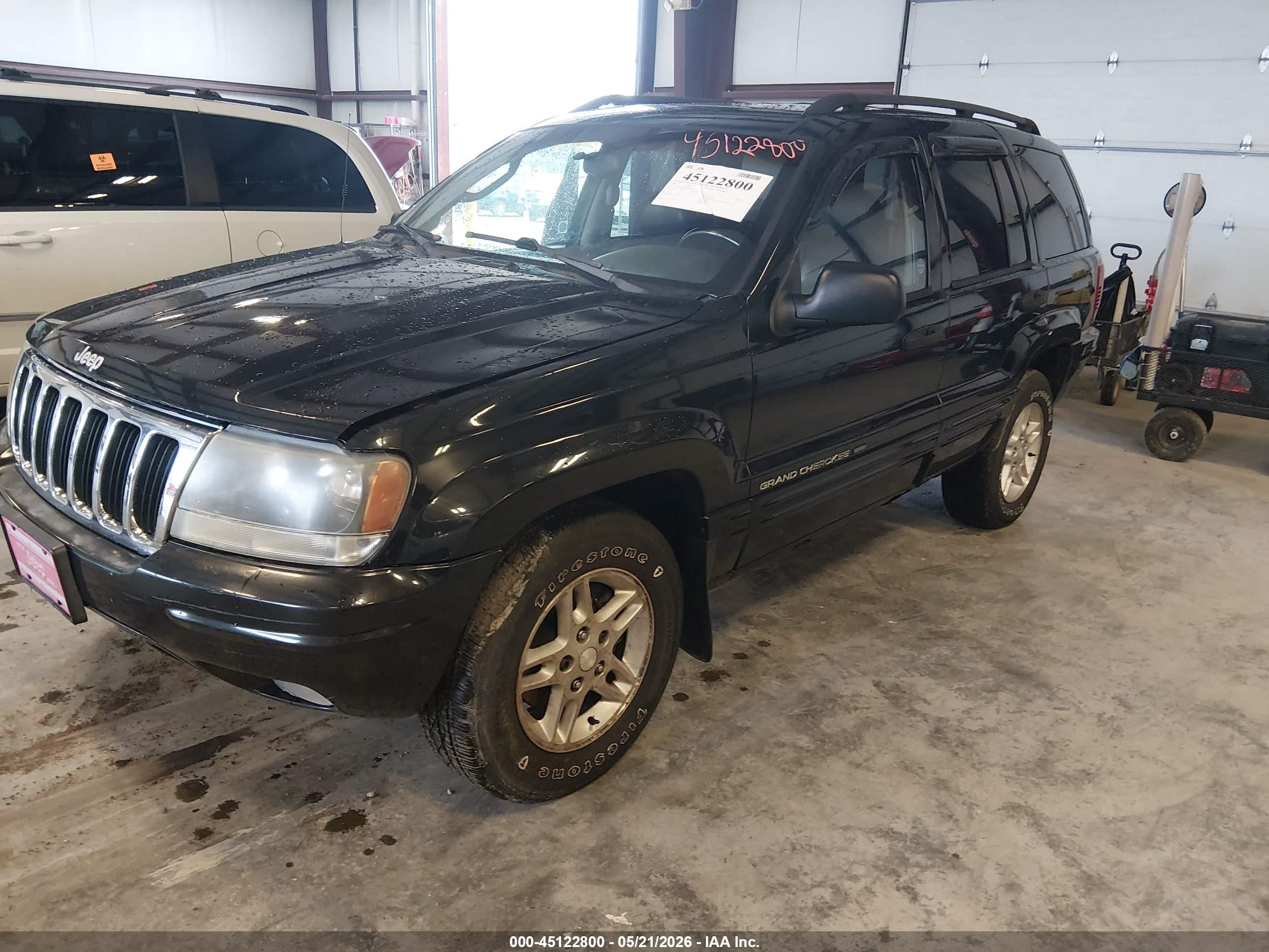 2002 Jeep Grand Cherokee Laredo Black vin: 1J4GW48S12C319901