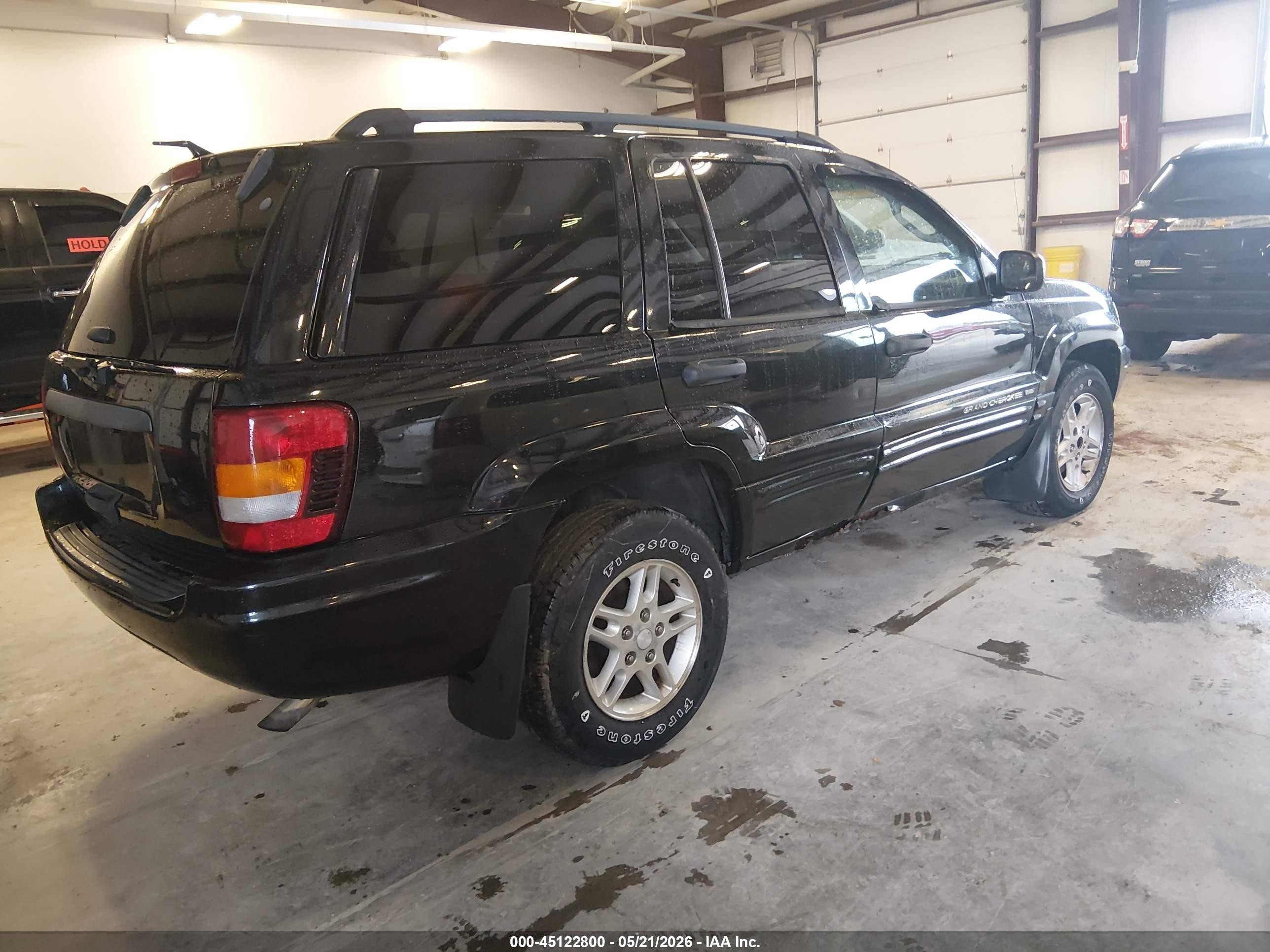 2002 Jeep Grand Cherokee Laredo Black vin: 1J4GW48S12C319901