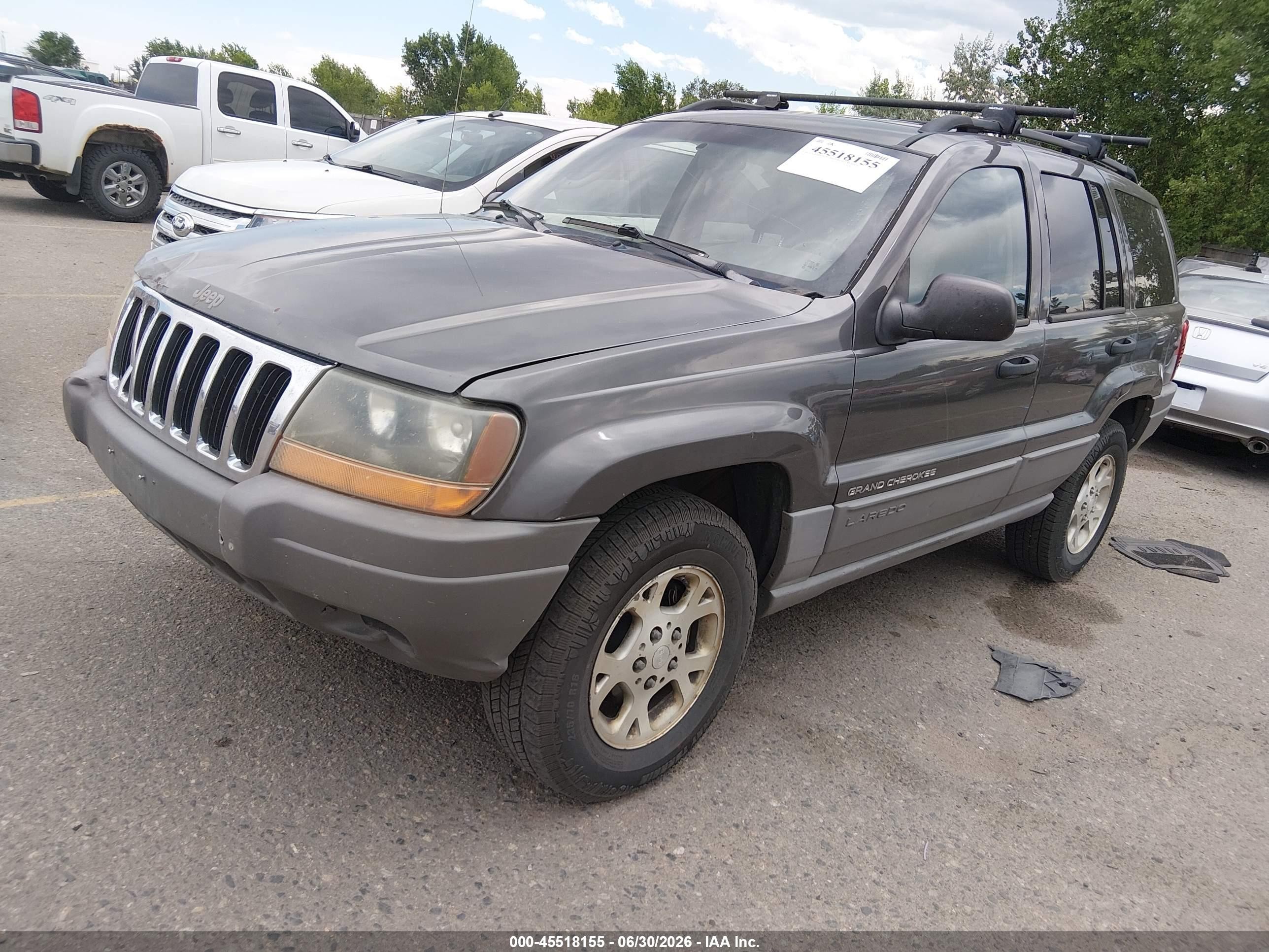 2002 Jeep Grand Cherokee Laredo Gray vin: 1J4GW48S22C285015