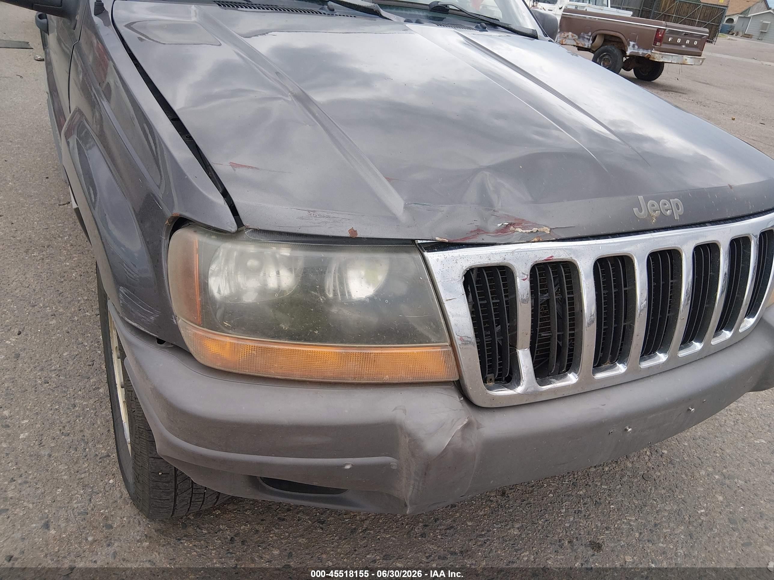 2002 Jeep Grand Cherokee Laredo Gray vin: 1J4GW48S22C285015