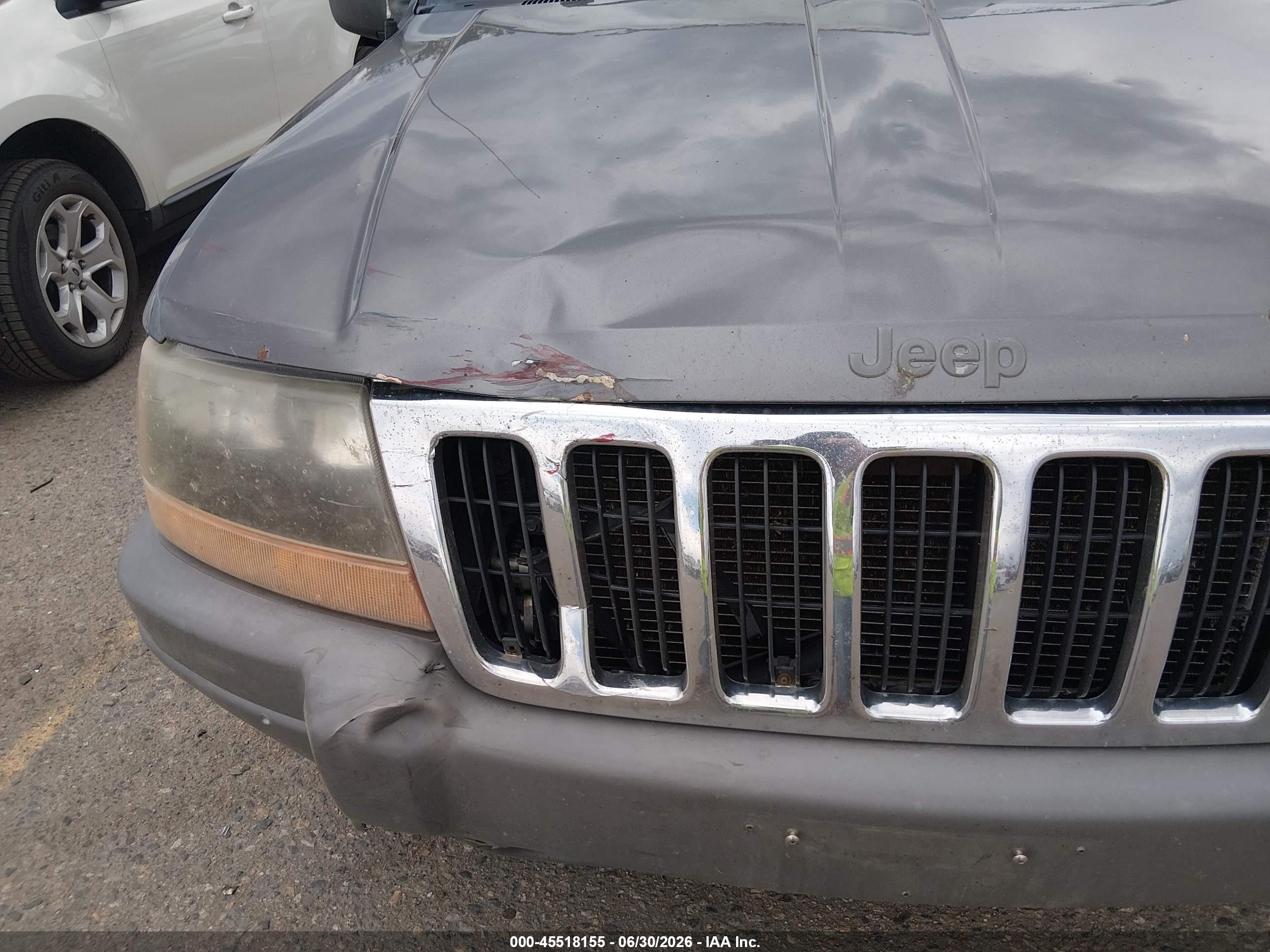2002 Jeep Grand Cherokee Laredo Gray vin: 1J4GW48S22C285015