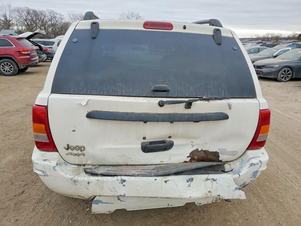 2004 Jeep Grand Cherokee Laredo White vin: 1J4GW48S24C350027