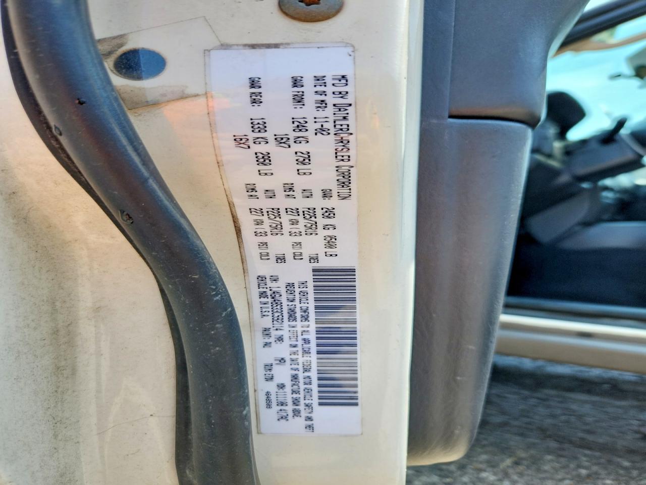 2003 Jeep Grand Cherokee Laredo White vin: 1J4GW48S33C592114
