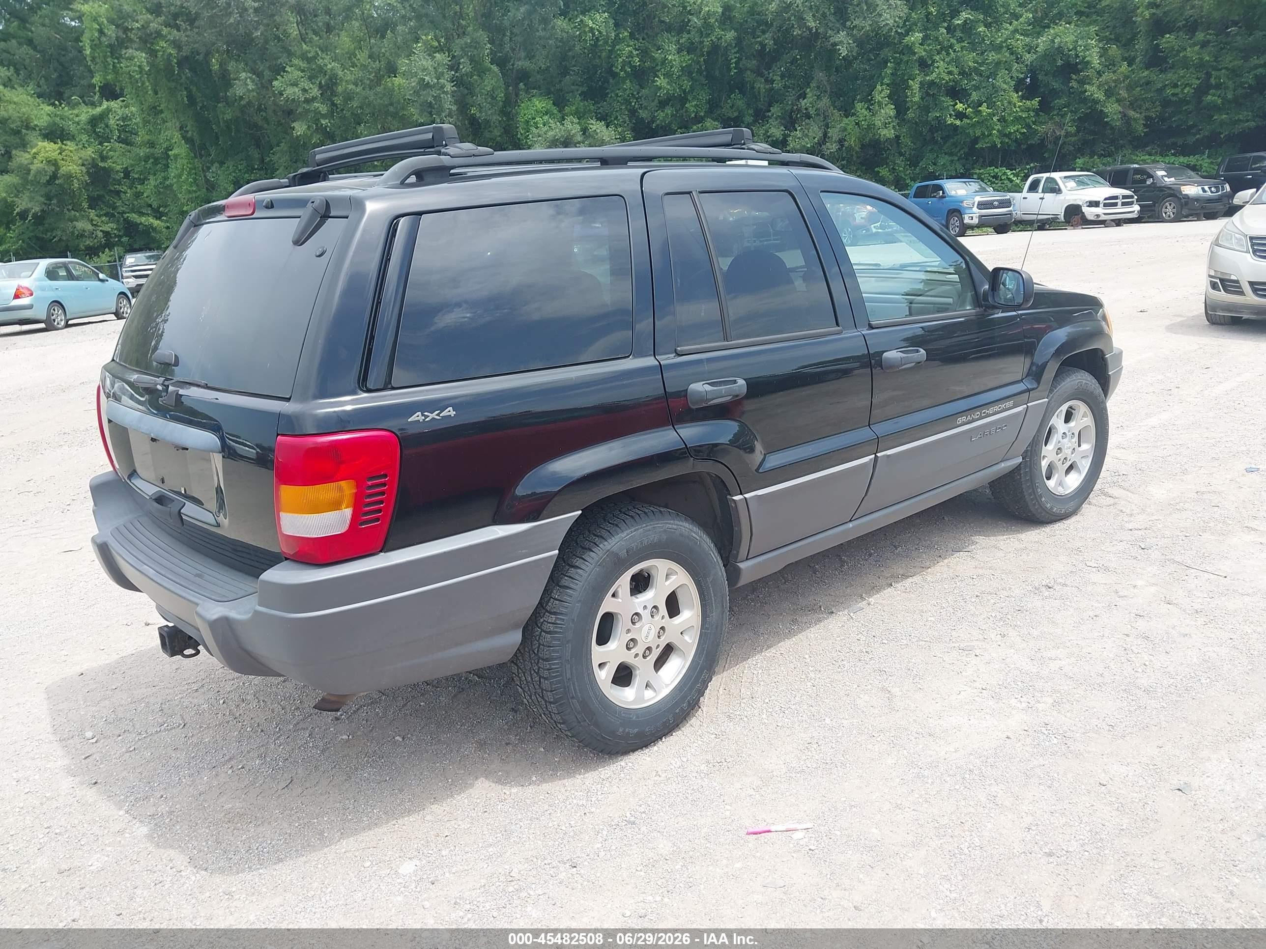 2001 Jeep Grand Cherokee Laredo Black vin: 1J4GW48S41C603327