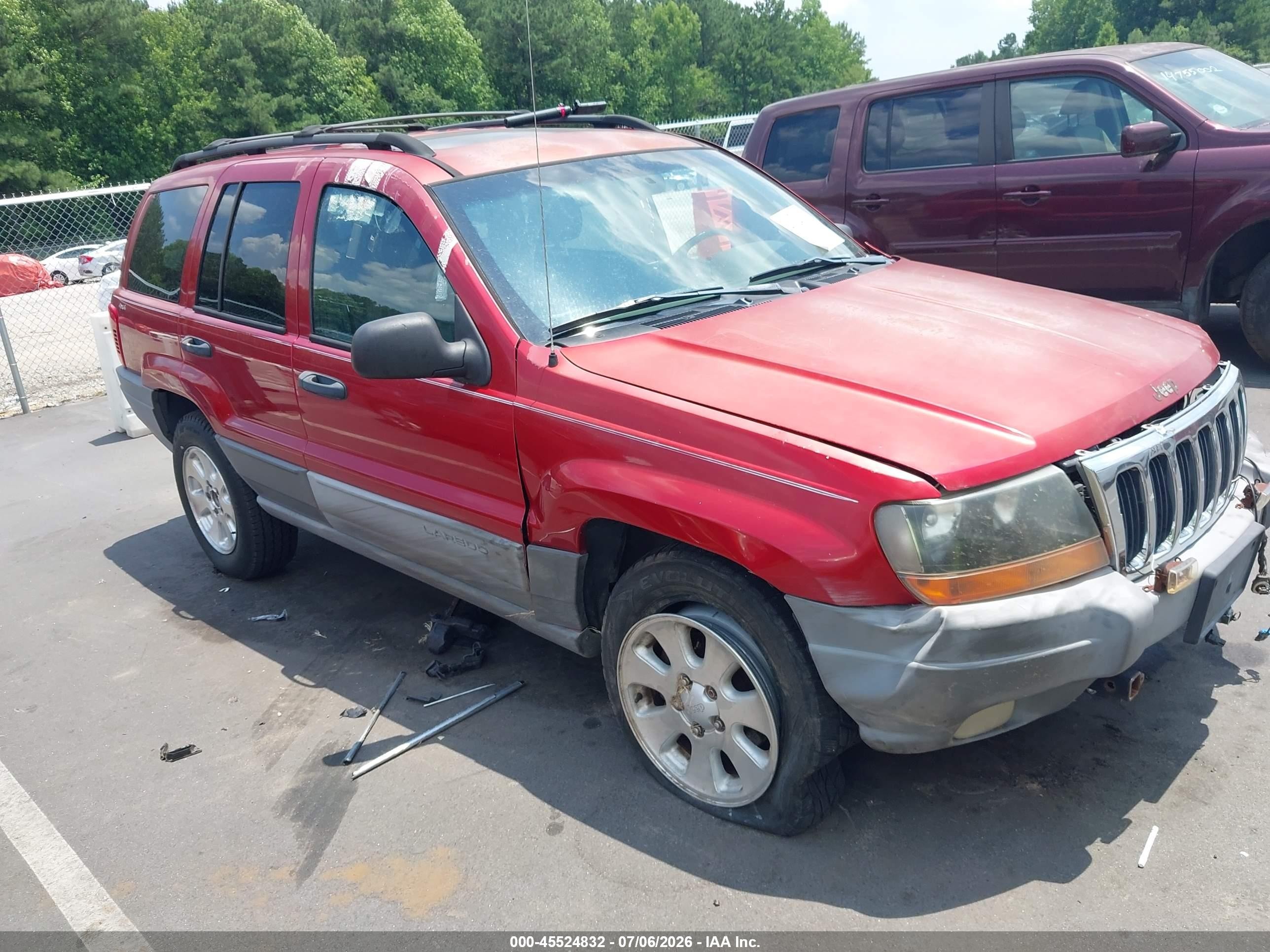 2001 Jeep Grand Cherokee Laredo Maroon vin: 1J4GW48S41C700706