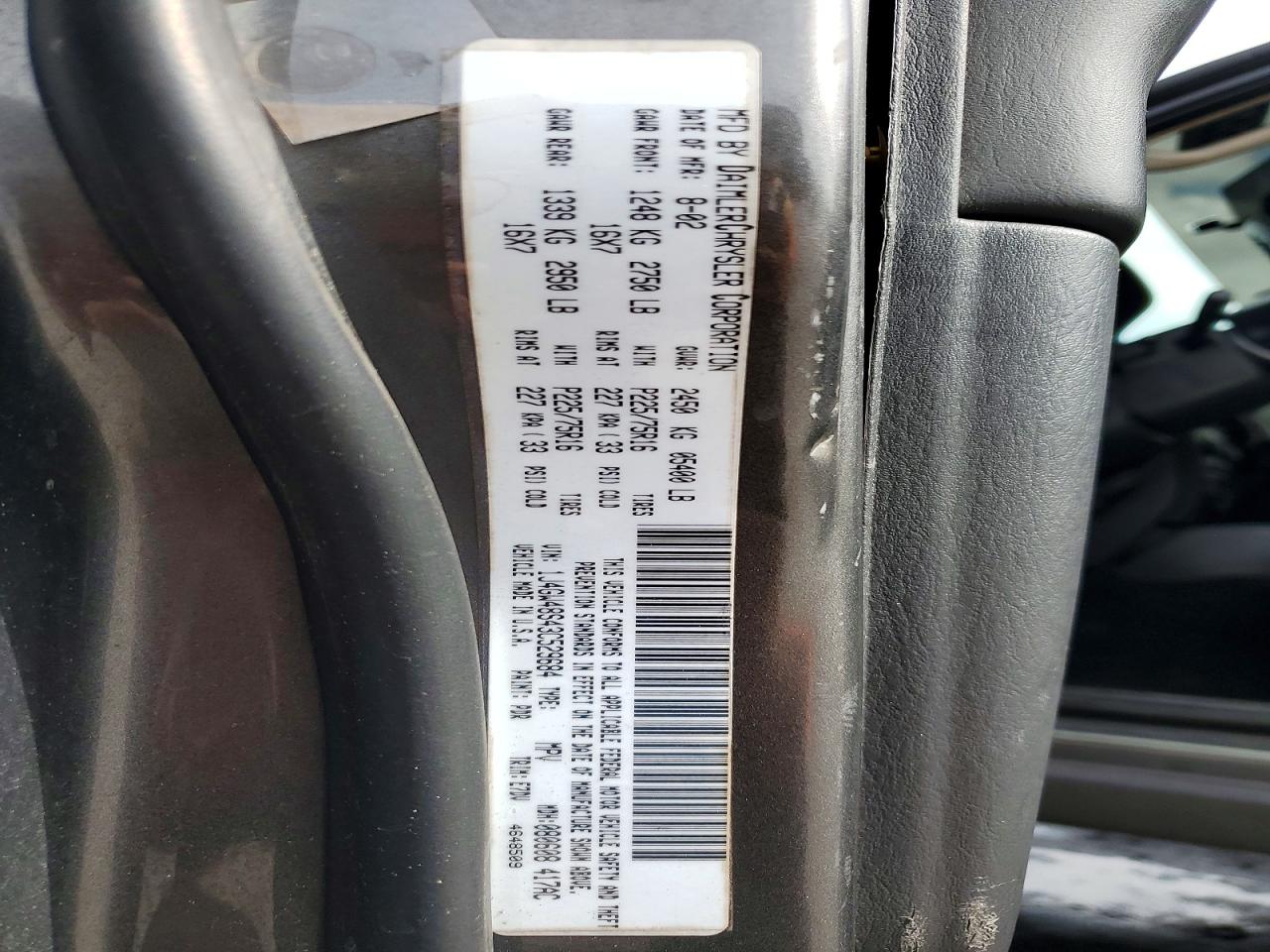 2003 Jeep Grand Cherokee Laredo Gray vin: 1J4GW48S43C529684