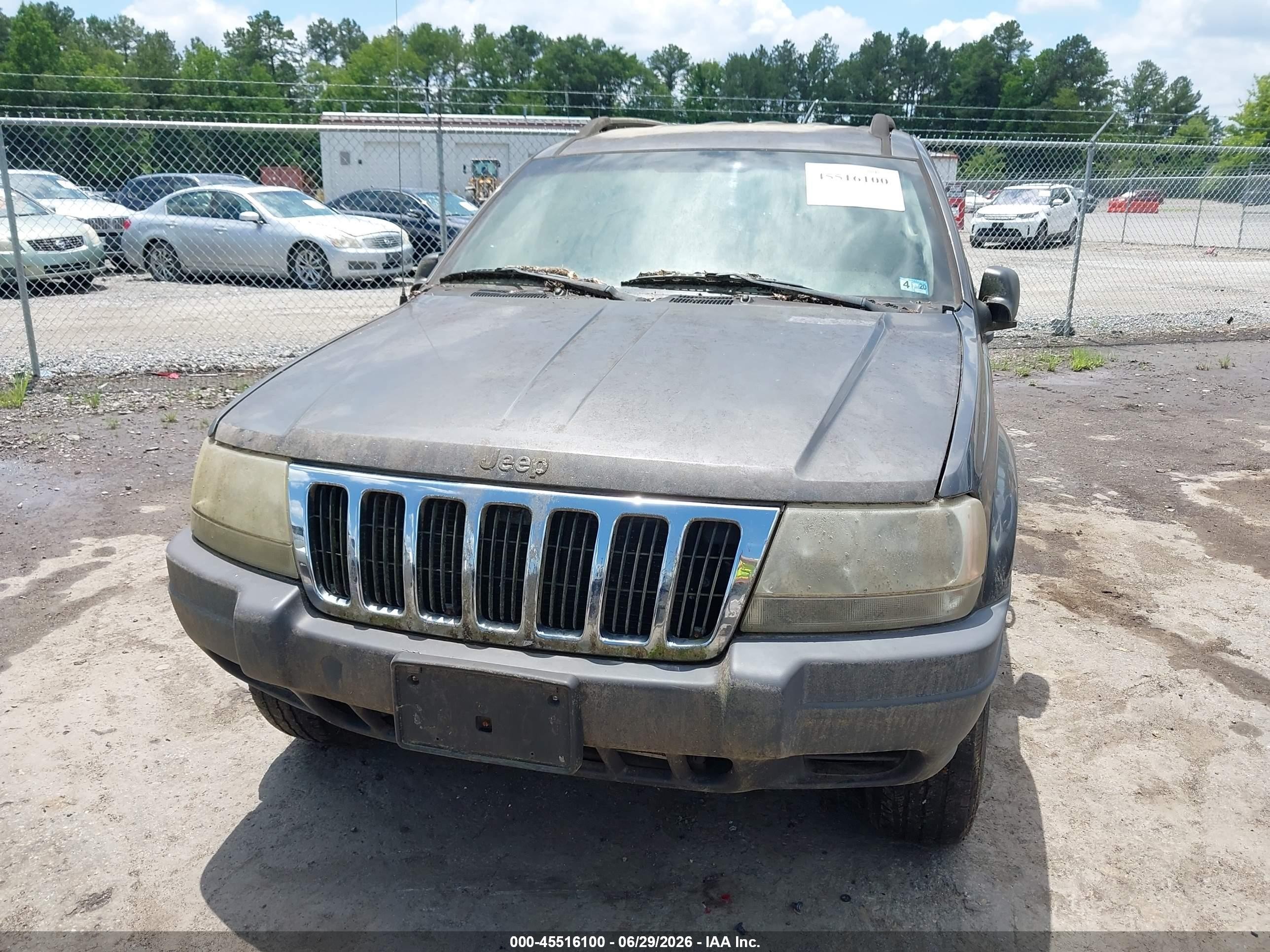 2003 Jeep Grand Cherokee Laredo Gray vin: 1J4GW48S43C609986