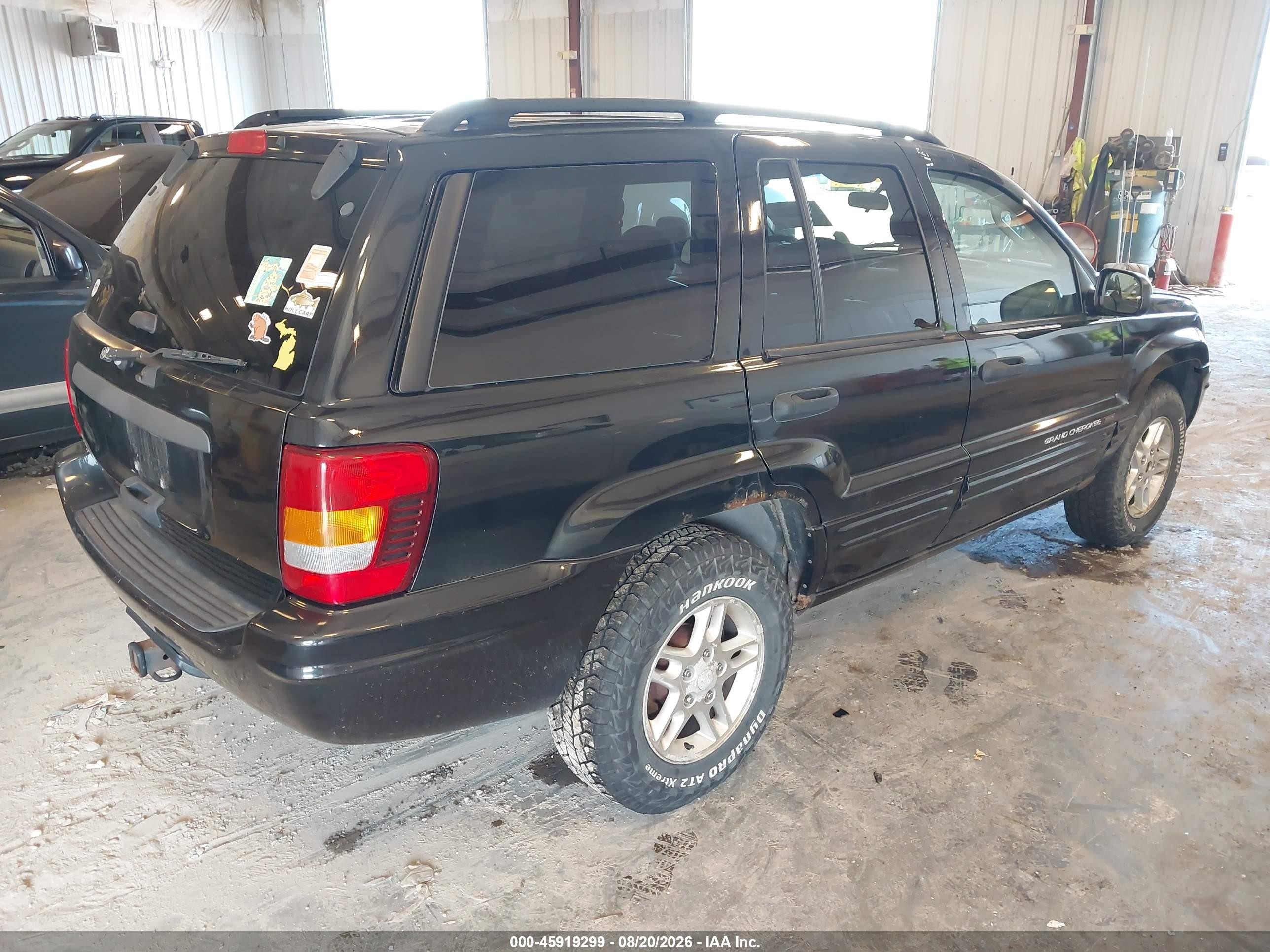 2004 Jeep Grand Cherokee Laredo Black vin: 1J4GW48S44C225630