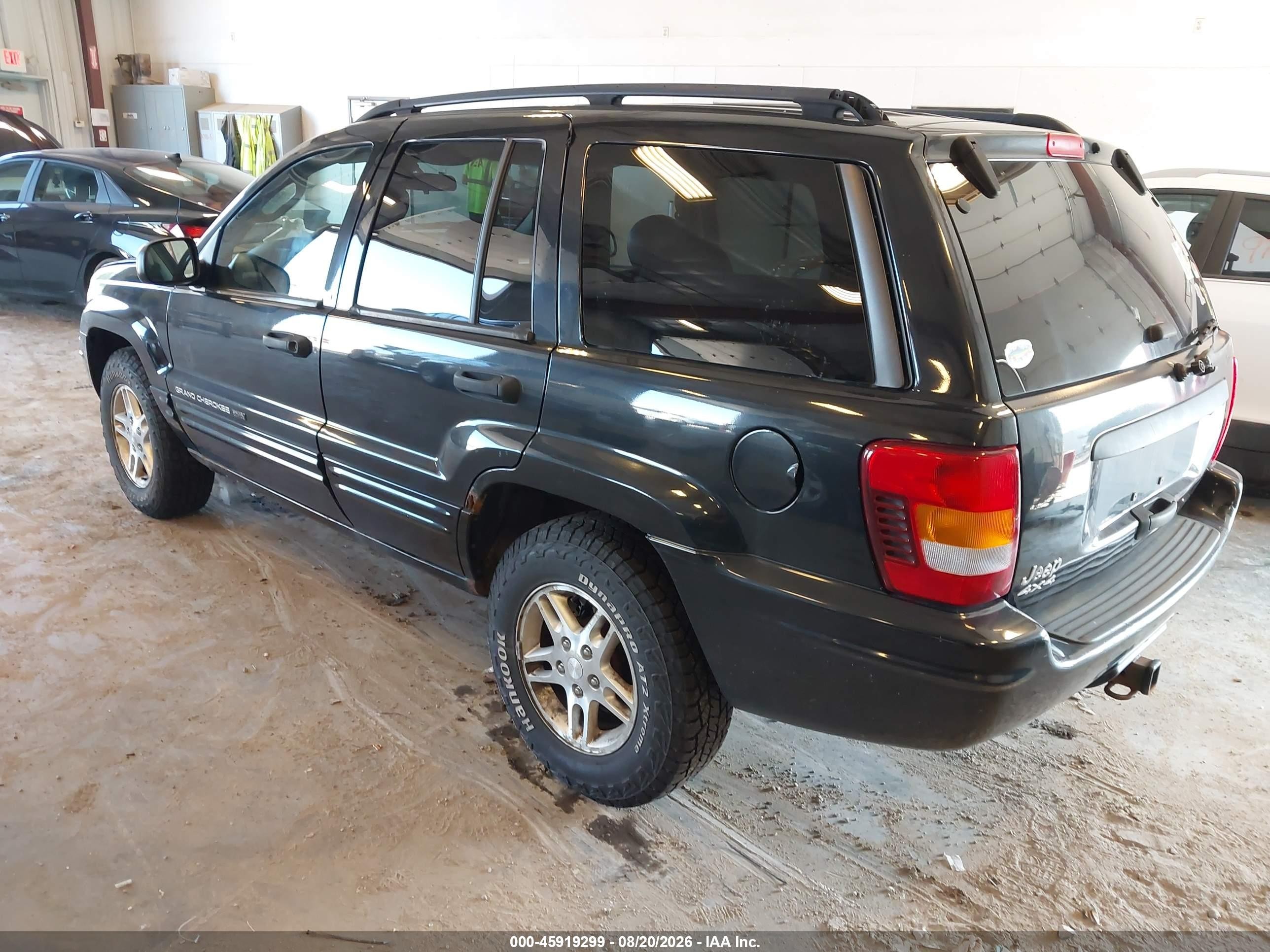 2004 Jeep Grand Cherokee Laredo Black vin: 1J4GW48S44C225630