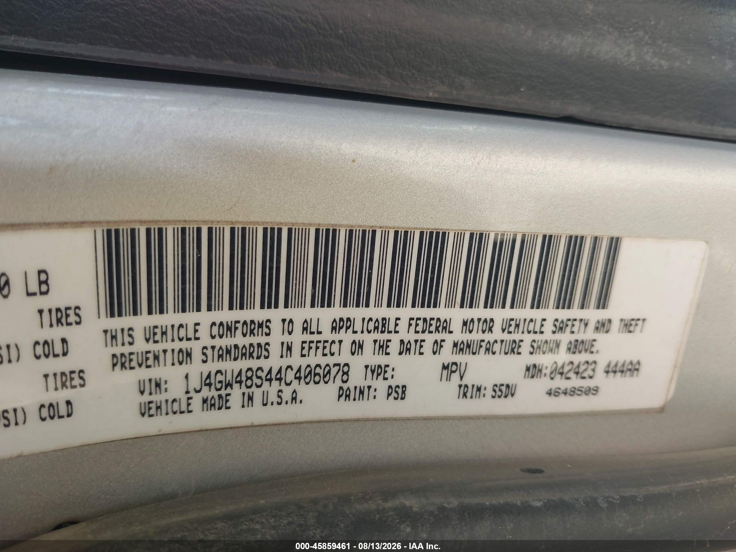2004 Jeep Grand Cherokee Laredo Silver vin: 1J4GW48S44C406078
