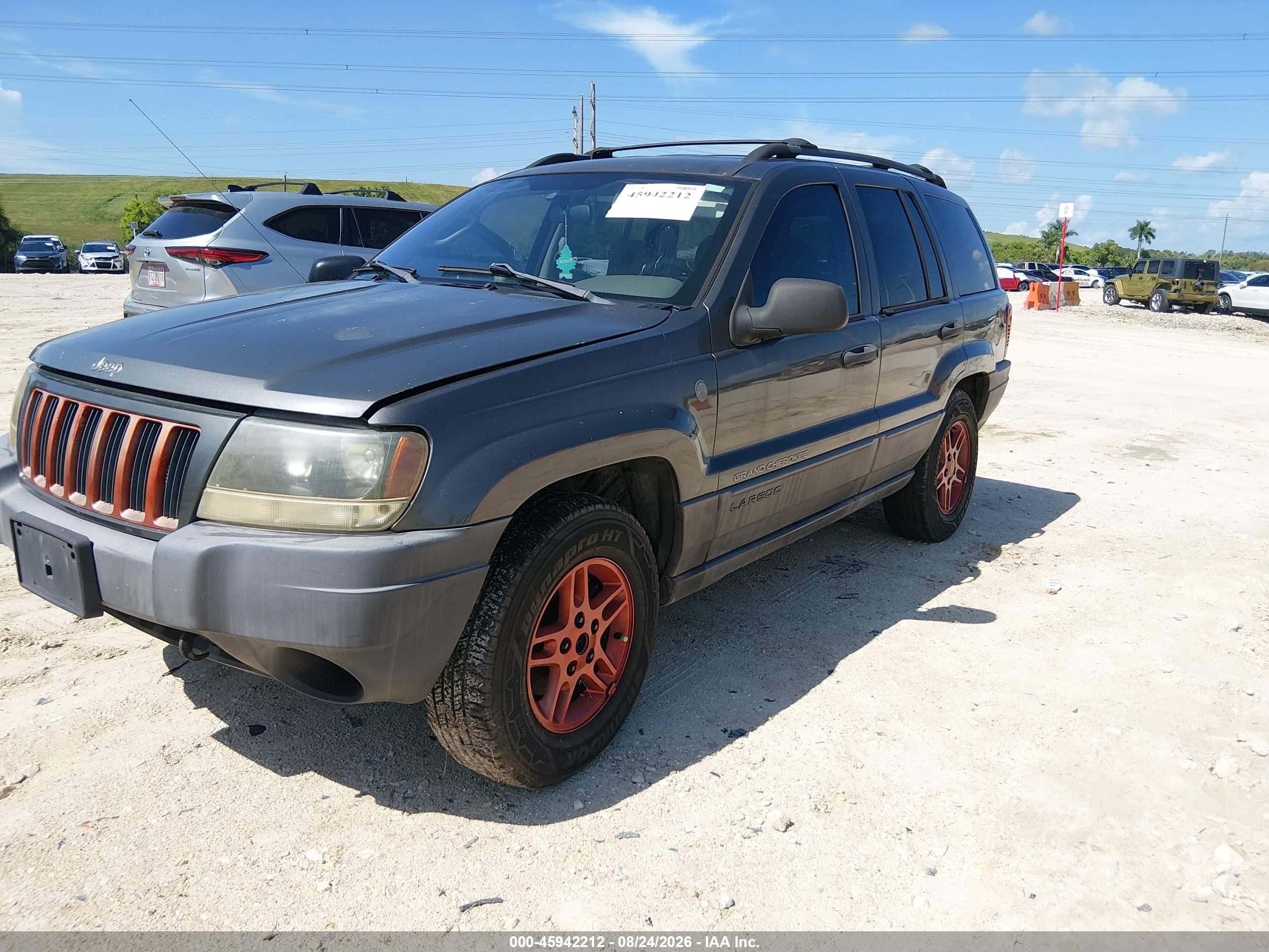 2004 Jeep Grand Cherokee Laredo Серый vin: 1J4GW48S44C427092