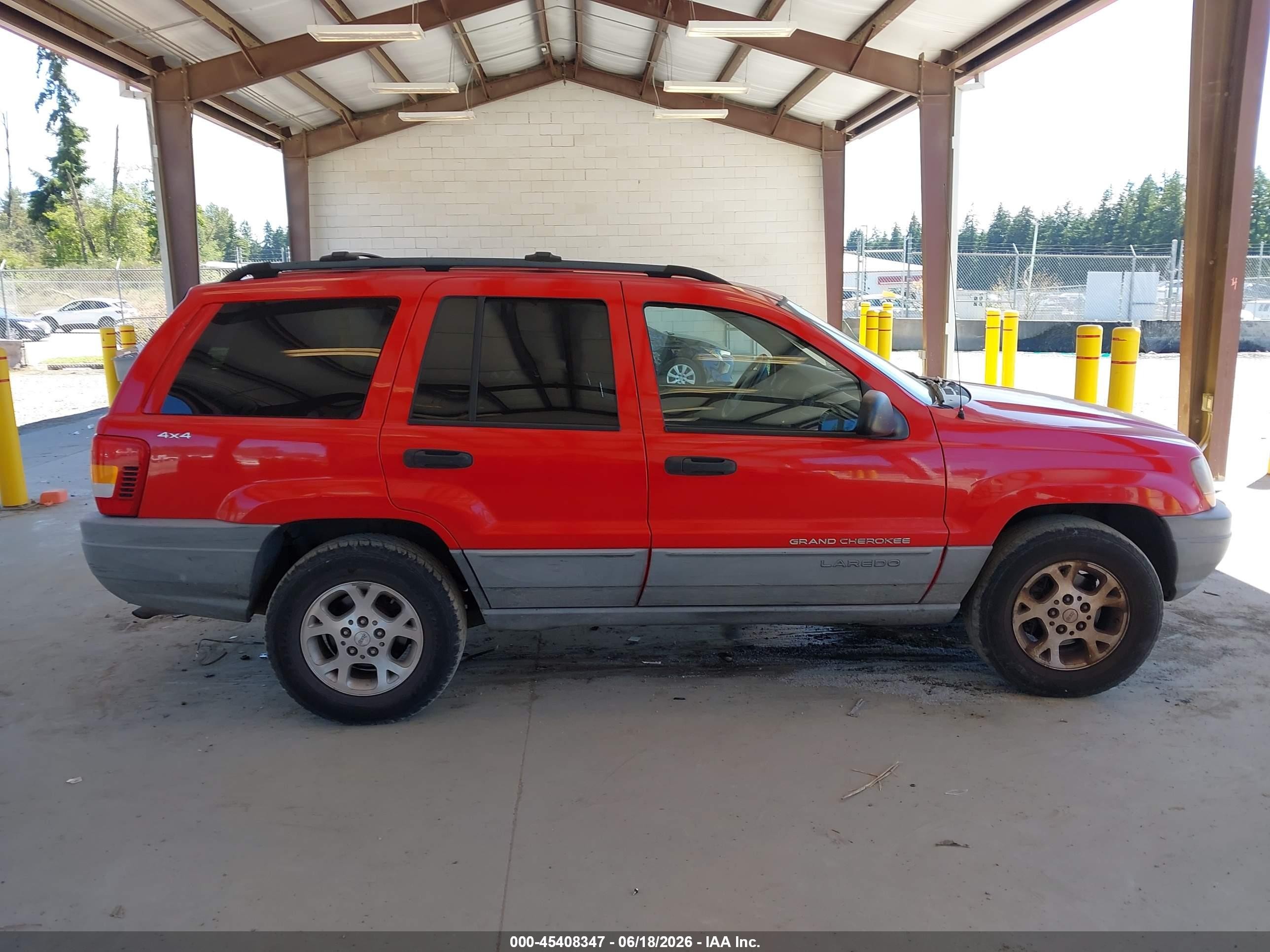 2000 Jeep Grand Cherokee Laredo Red vin: 1J4GW48S4YC361732