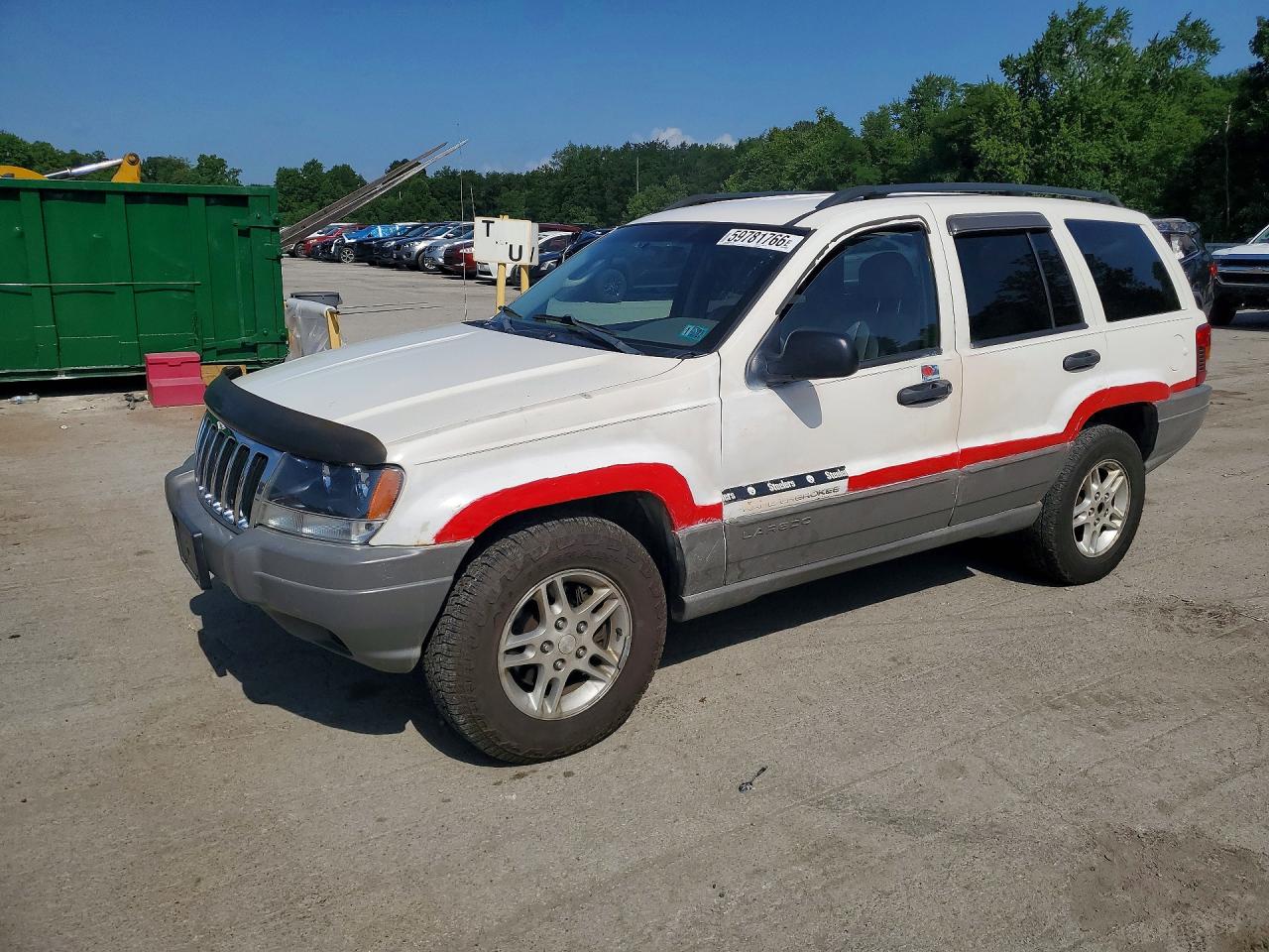 2002 Jeep Grand Cherokee Laredo White vin: 1J4GW48S52C260822