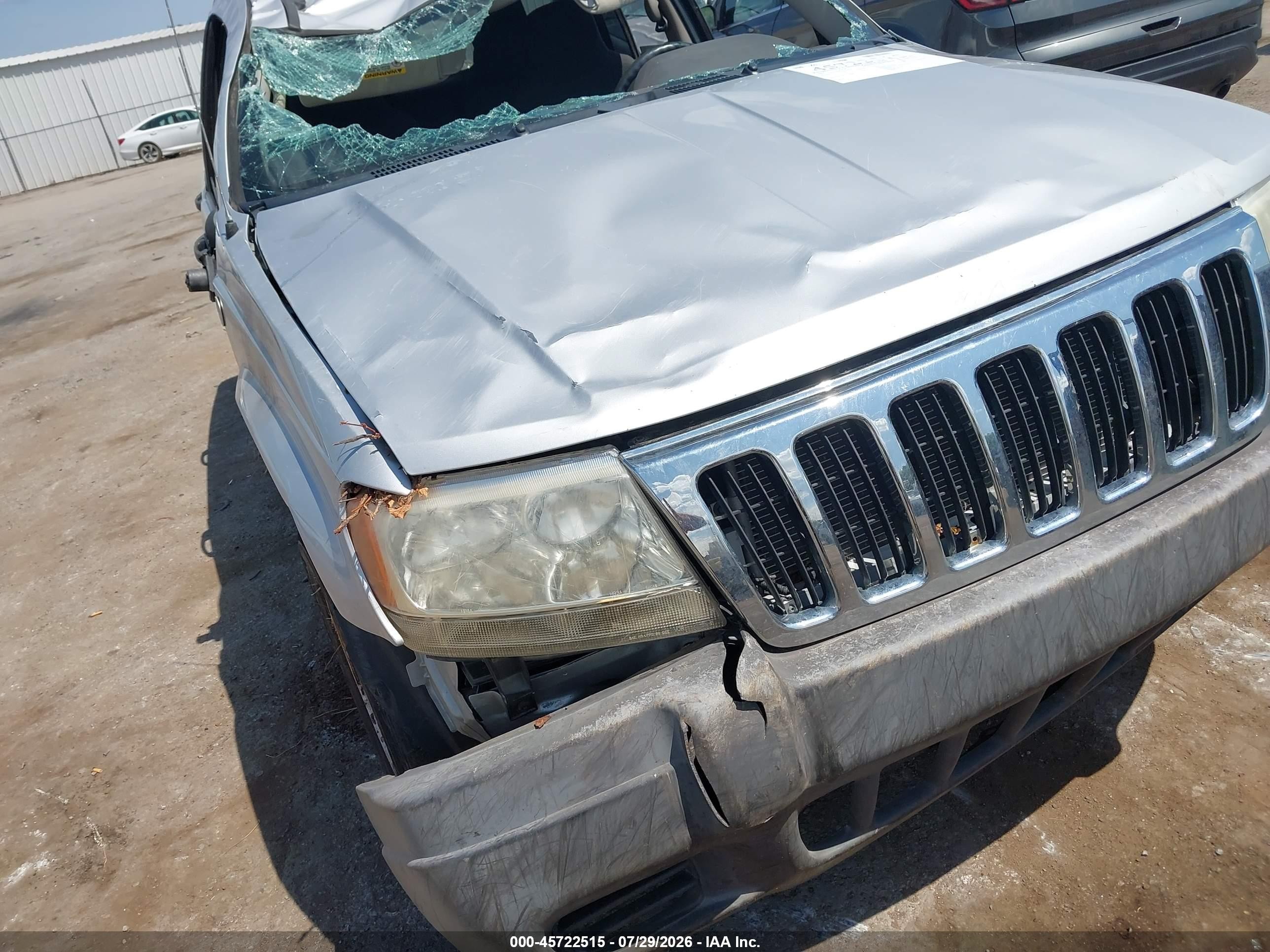 2003 Jeep Grand Cherokee Laredo Silver vin: 1J4GW48S63C517441