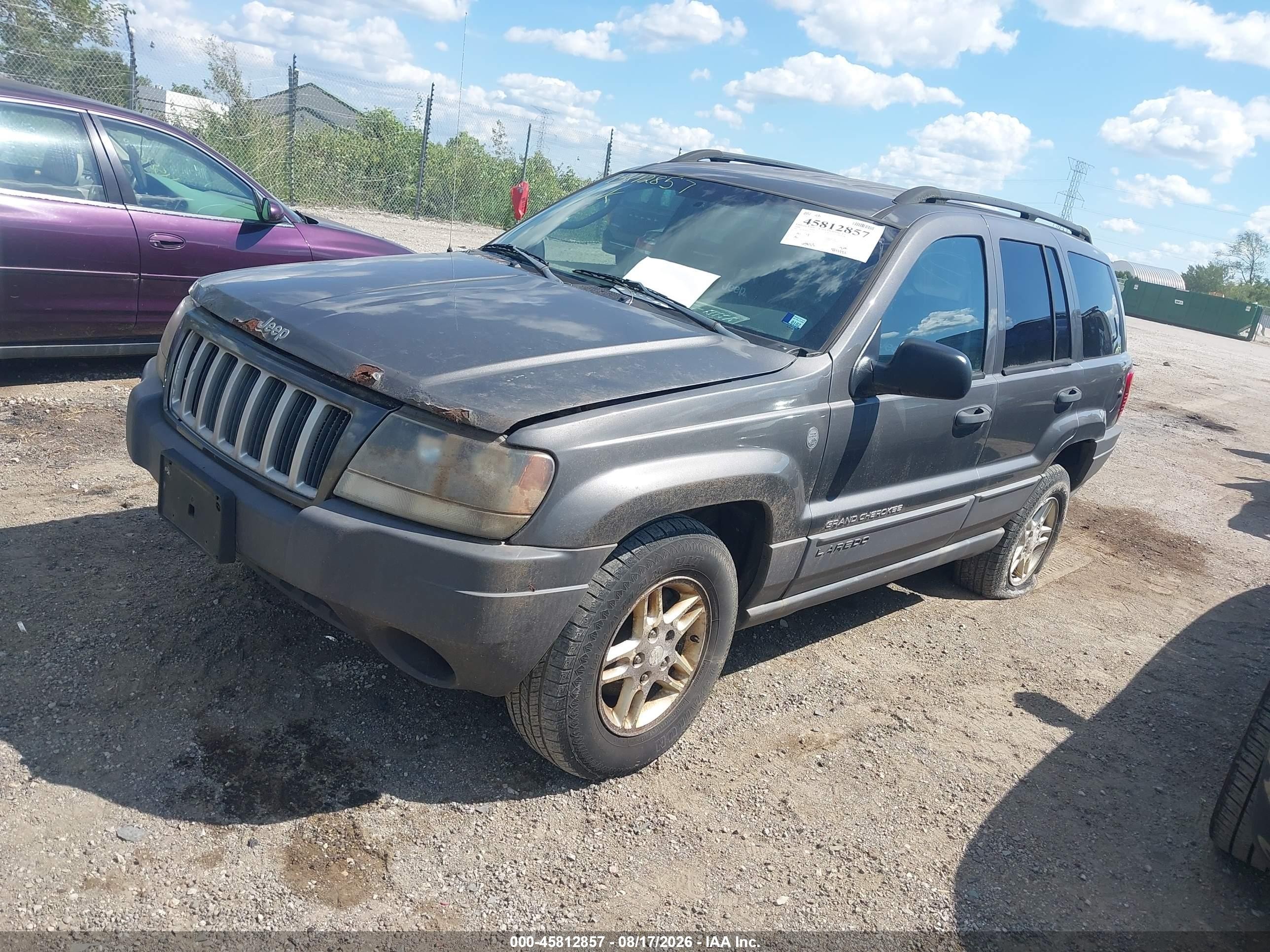 2004 Jeep Grand Cherokee Laredo Gray vin: 1J4GW48S64C415641