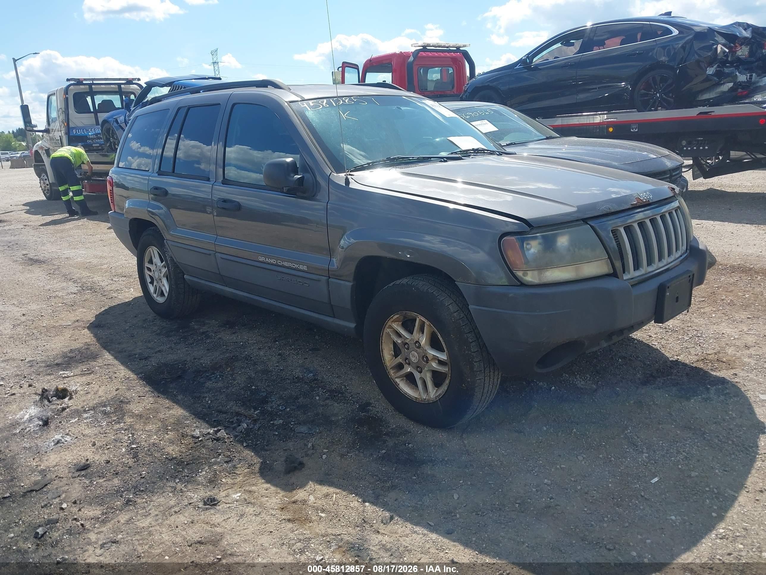2004 Jeep Grand Cherokee Laredo Gray vin: 1J4GW48S64C415641