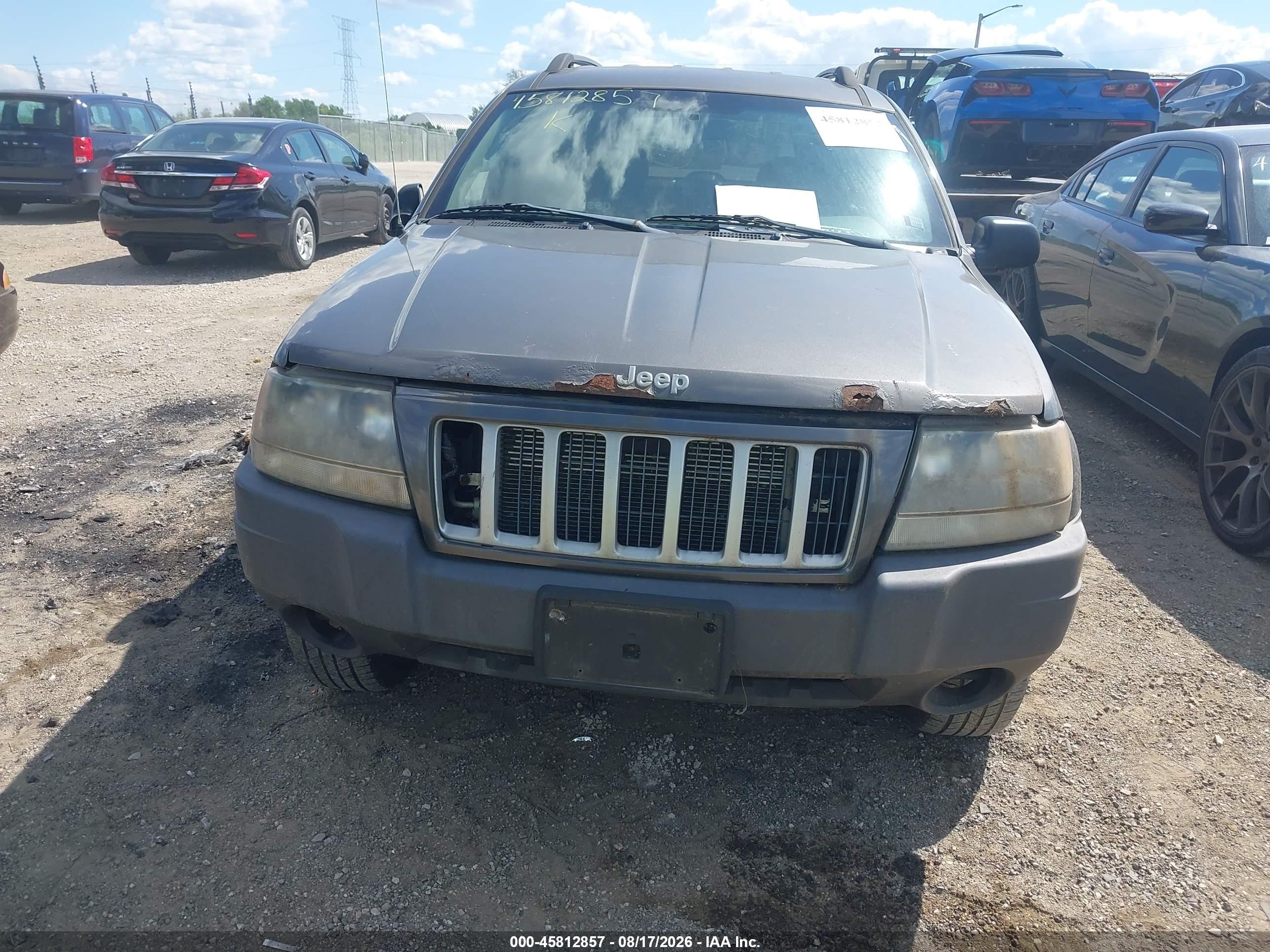 2004 Jeep Grand Cherokee Laredo Gray vin: 1J4GW48S64C415641