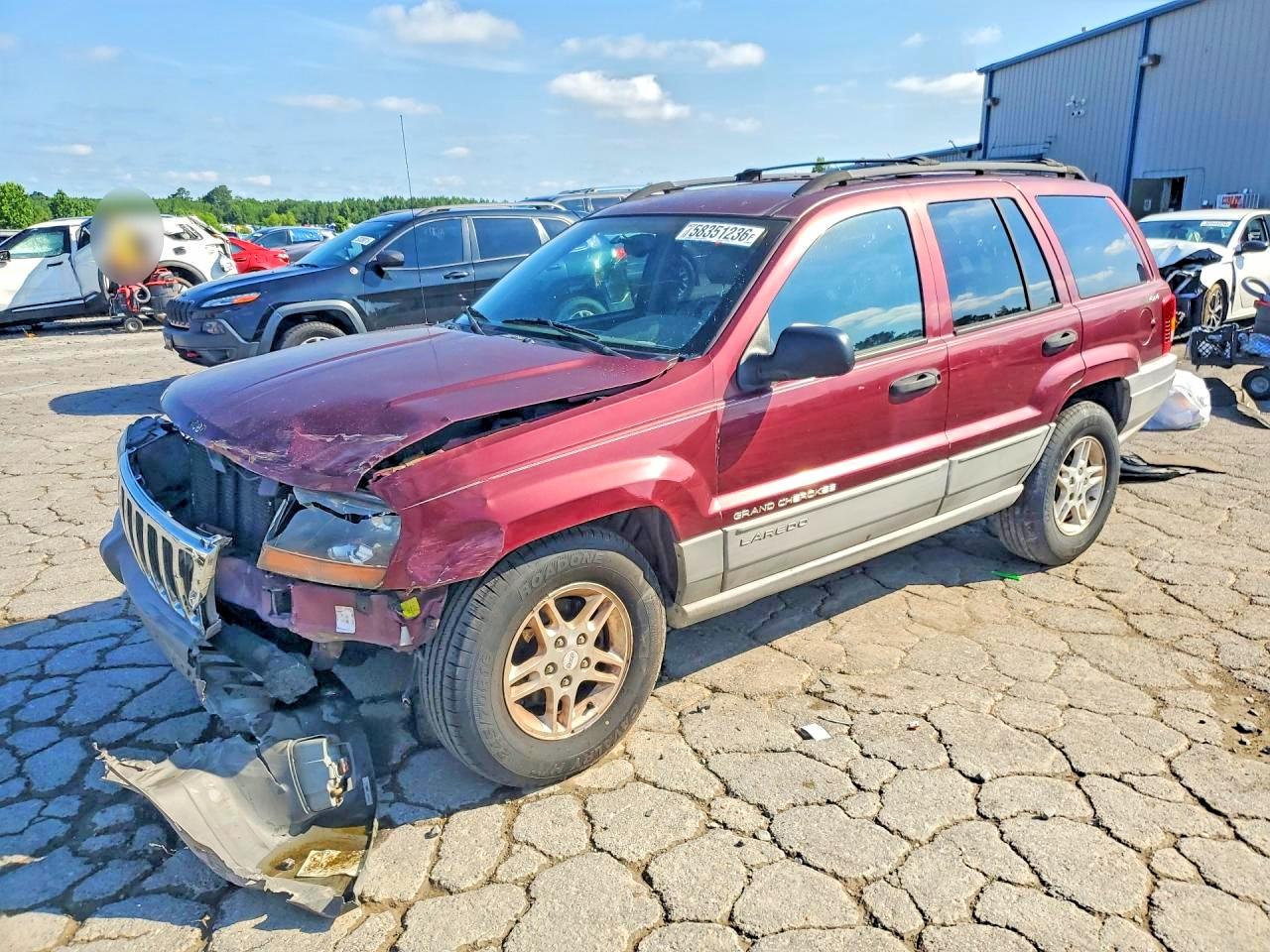2000 Jeep Grand Cherokee Laredo Burgundy vin: 1J4GW48S6YC199067