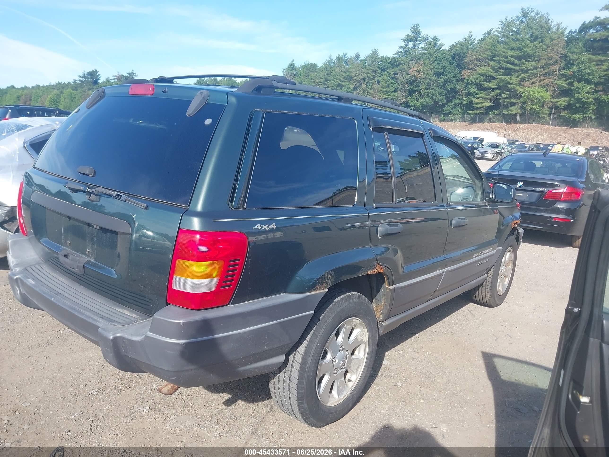2001 Jeep Grand Cherokee Laredo Green vin: 1J4GW48S71C625855