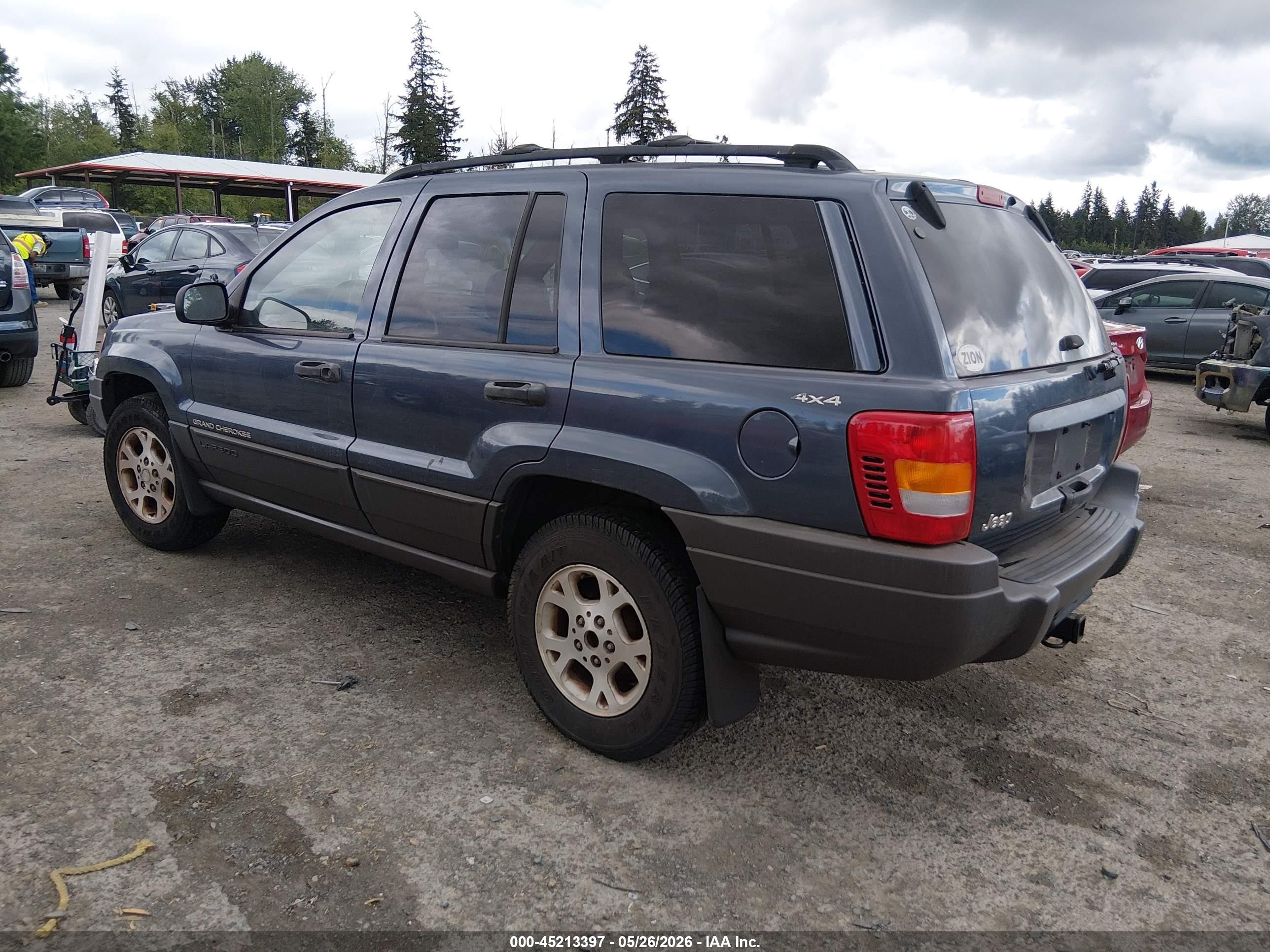 2001 Jeep Grand Cherokee Laredo Blue vin: 1J4GW48S71C707519