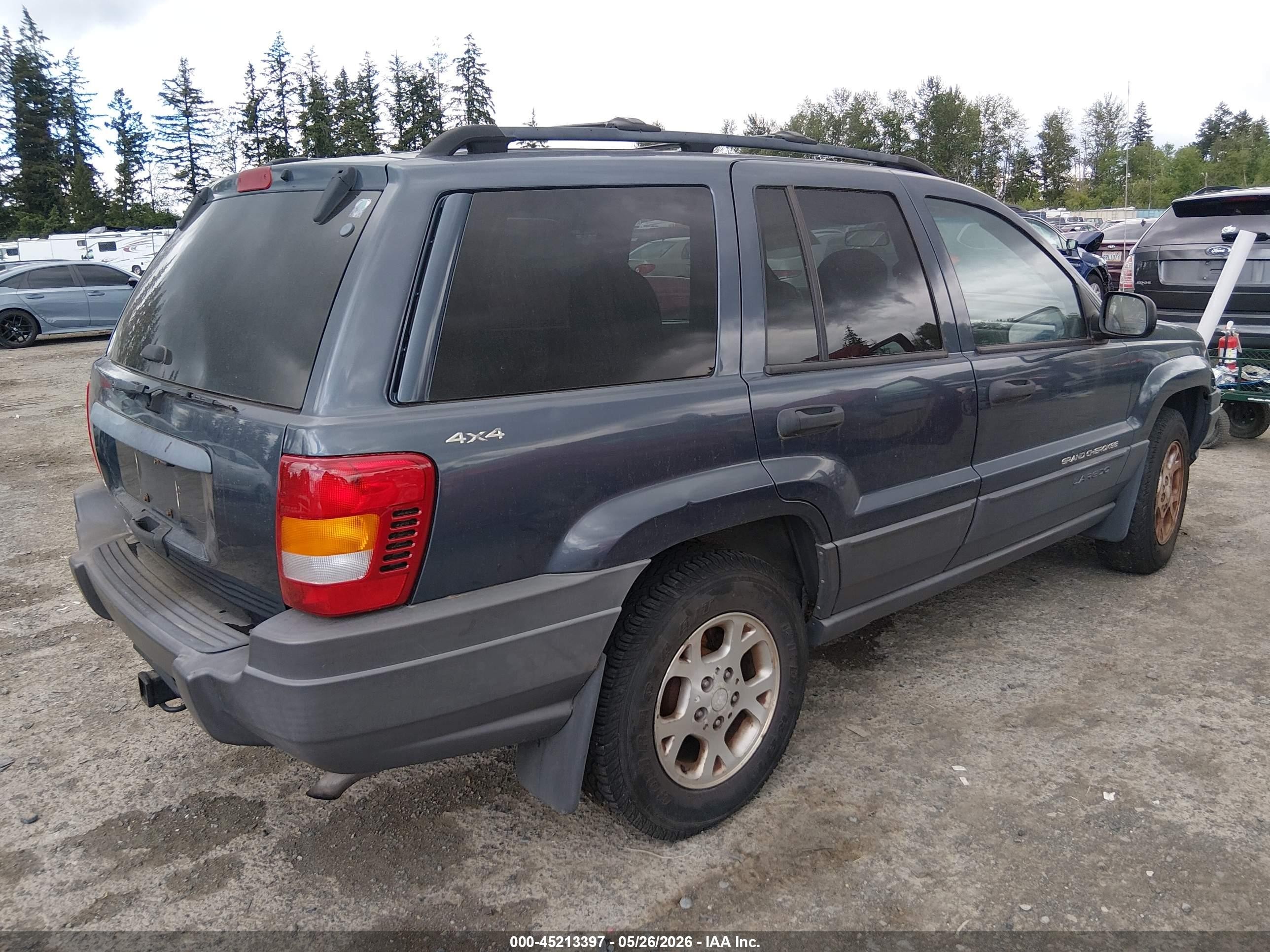 2001 Jeep Grand Cherokee Laredo Blue vin: 1J4GW48S71C707519