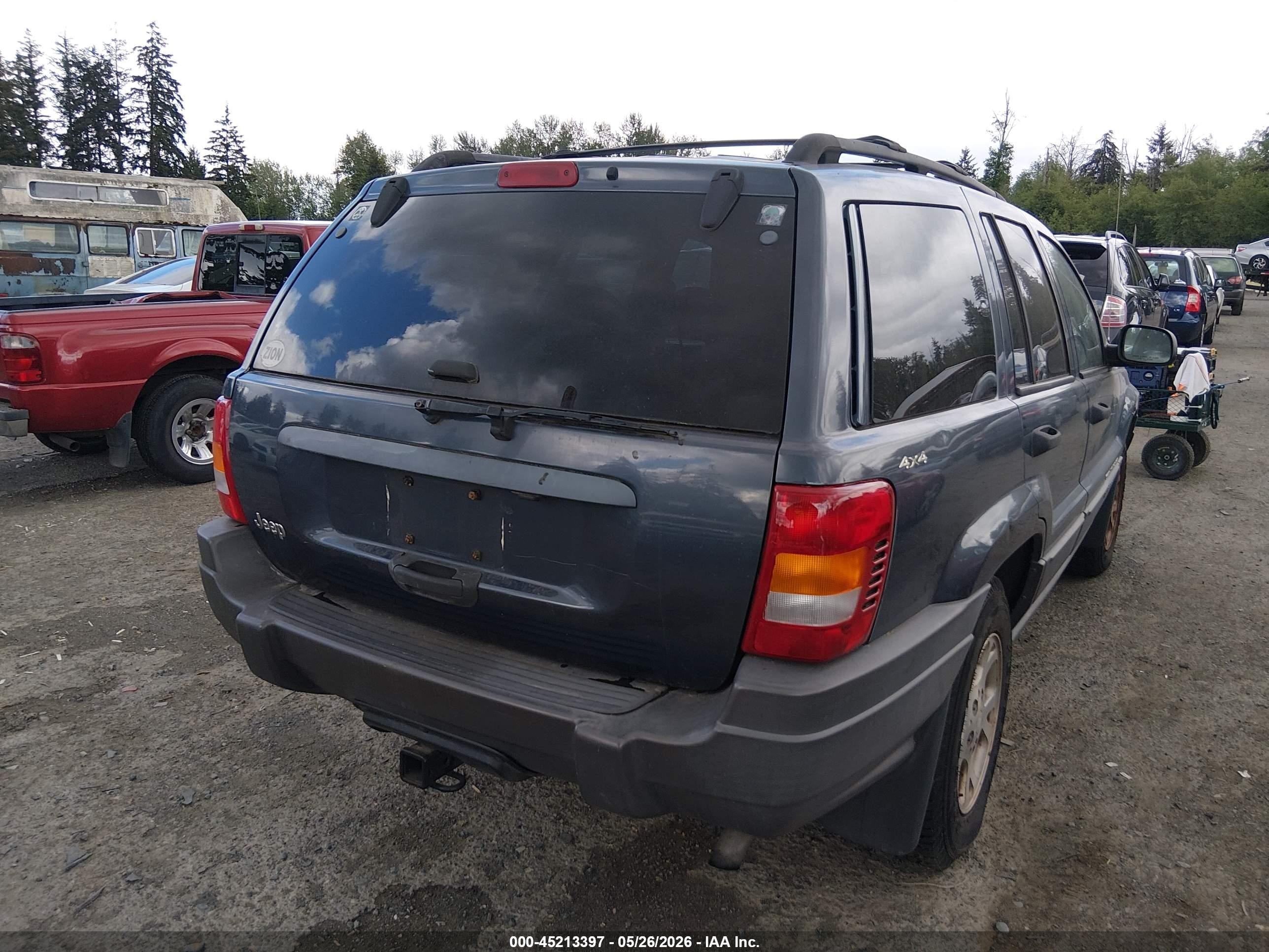 2001 Jeep Grand Cherokee Laredo Blue vin: 1J4GW48S71C707519