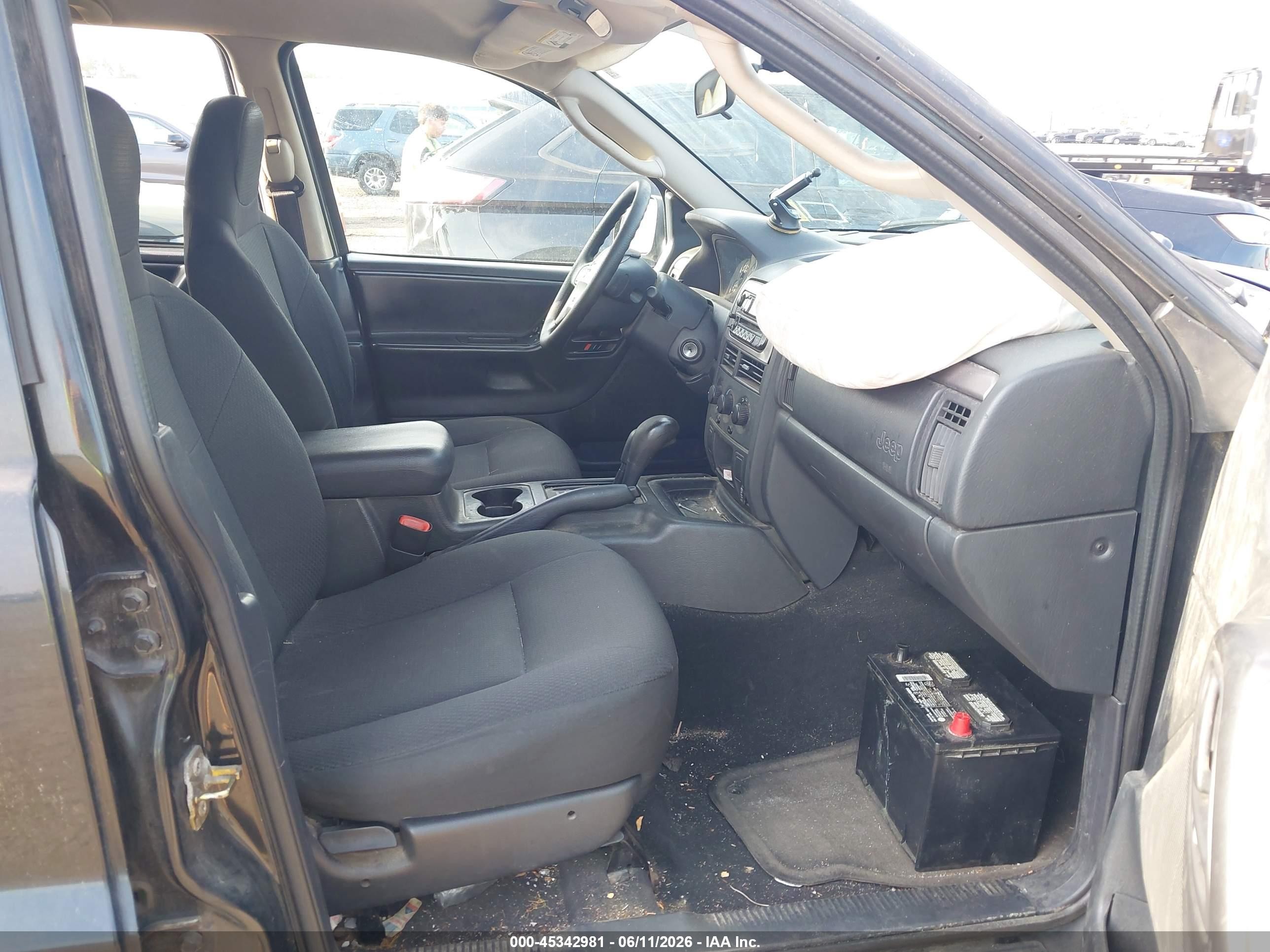 2004 Jeep Grand Cherokee Laredo Black vin: 1J4GW48S74C319470