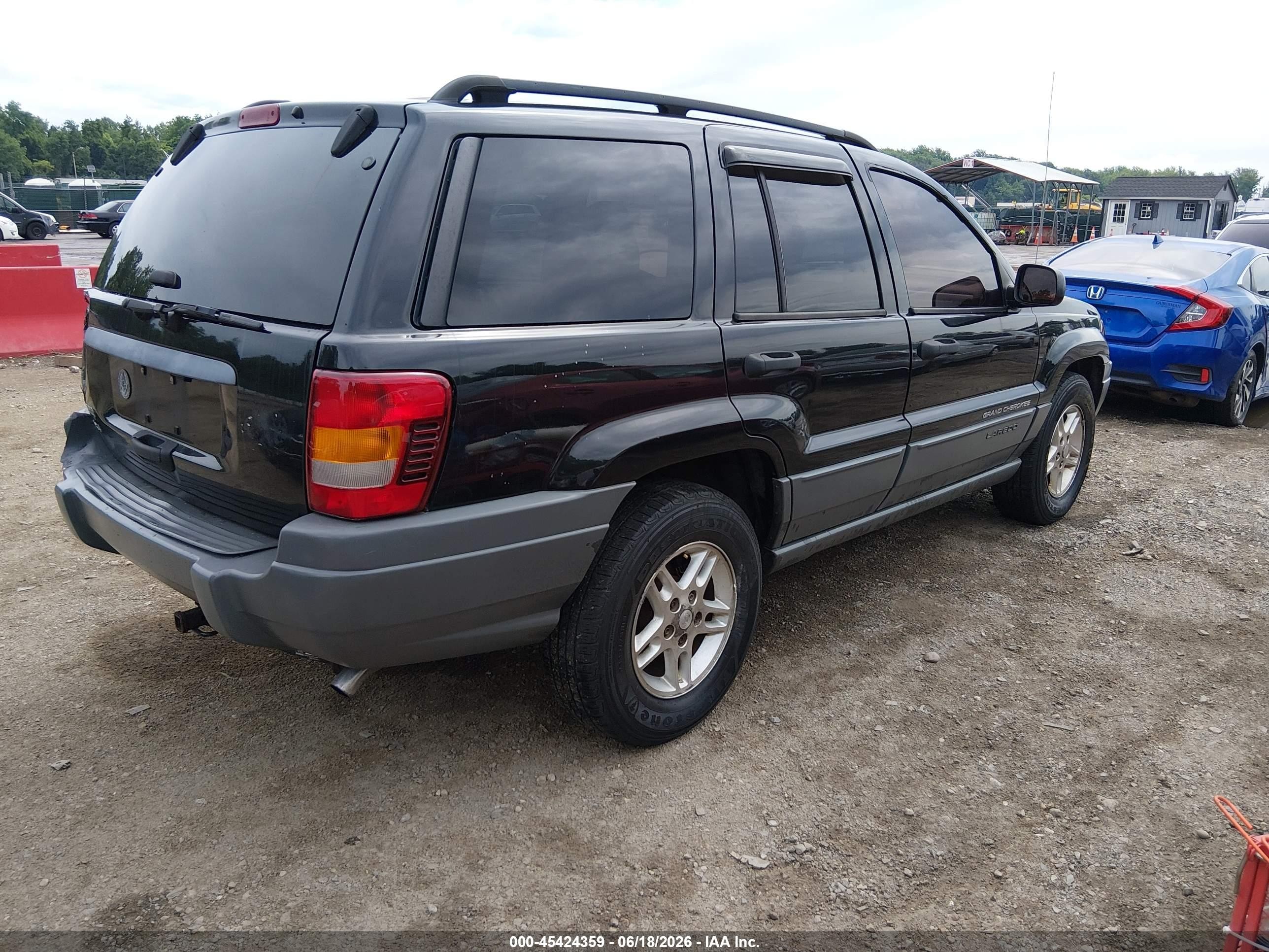 2004 Jeep Grand Cherokee Laredo Black vin: 1J4GW48S74C348919