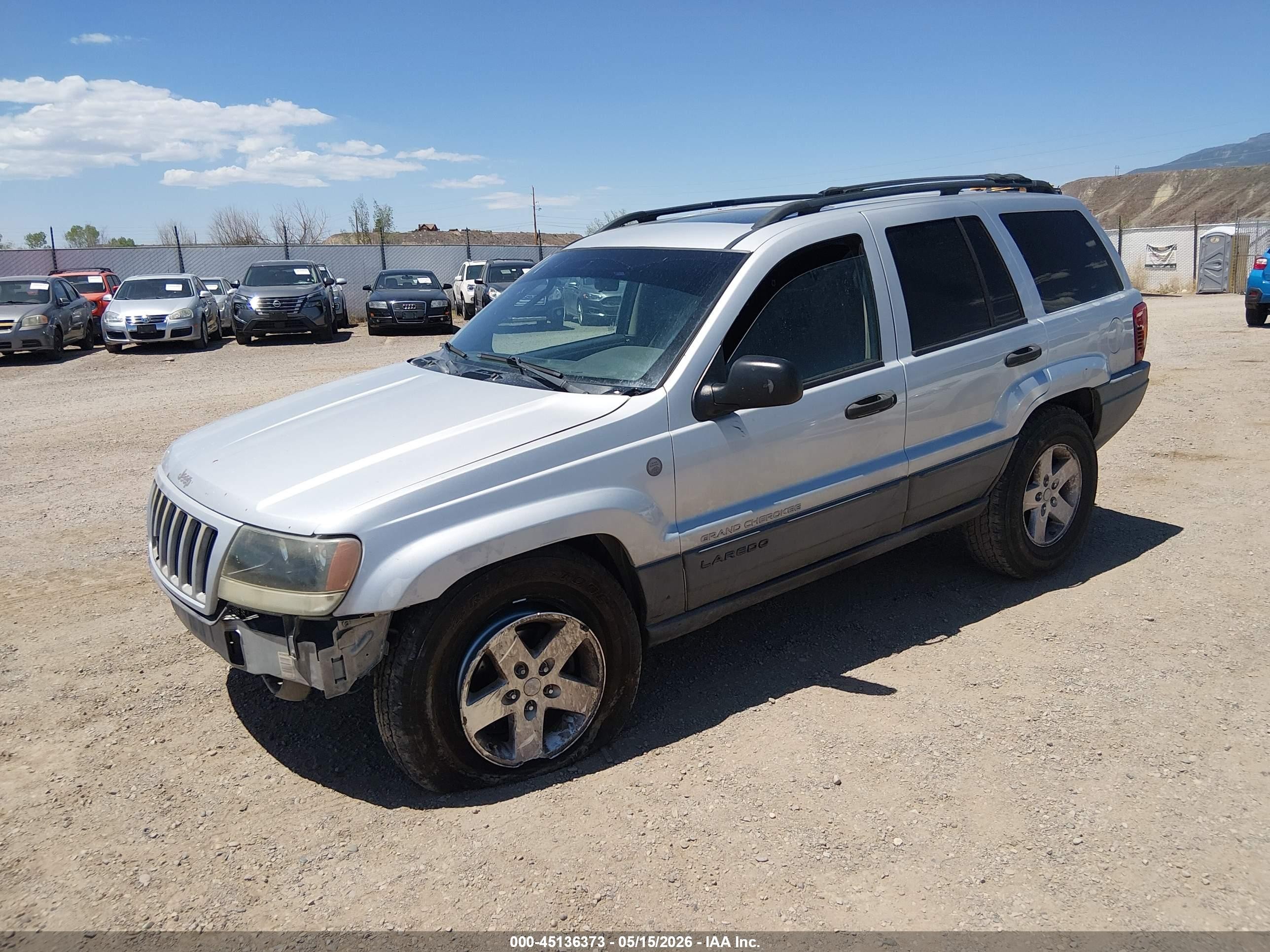 2004 Jeep Grand Cherokee Laredo Silver vin: 1J4GW48S74C428754