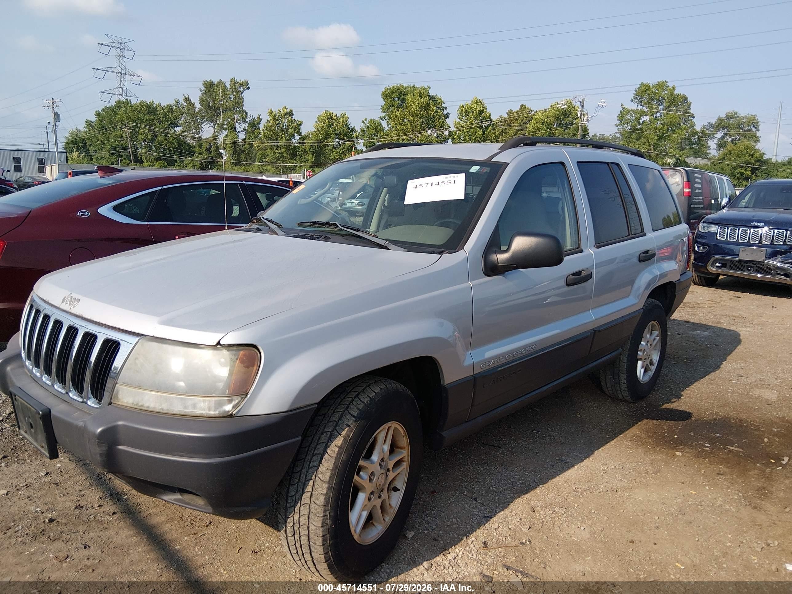 2003 Jeep Grand Cherokee Laredo Silver vin: 1J4GW48S83C564003