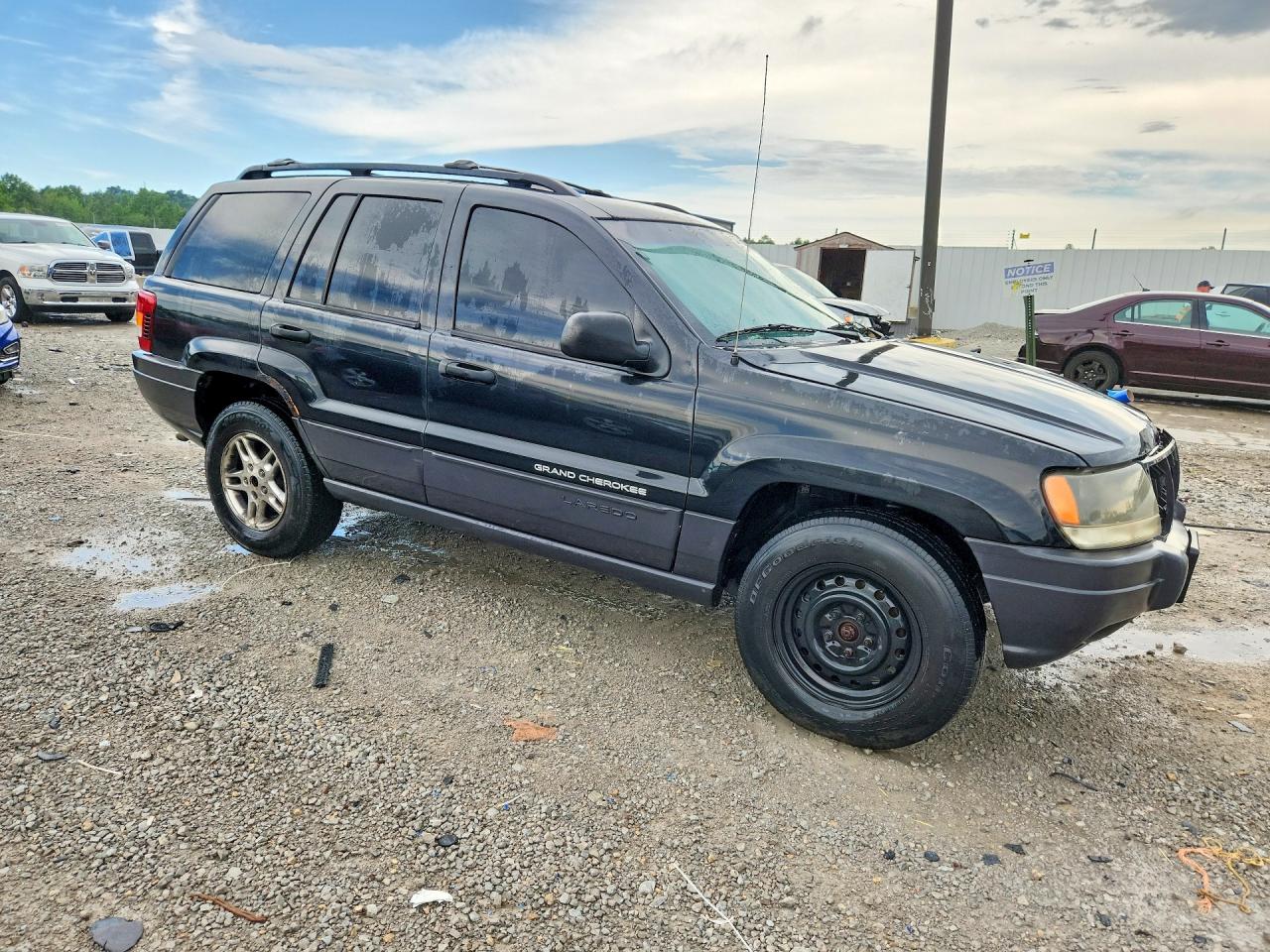 2003 Jeep Grand Cherokee Laredo Black vin: 1J4GW48S83C608856