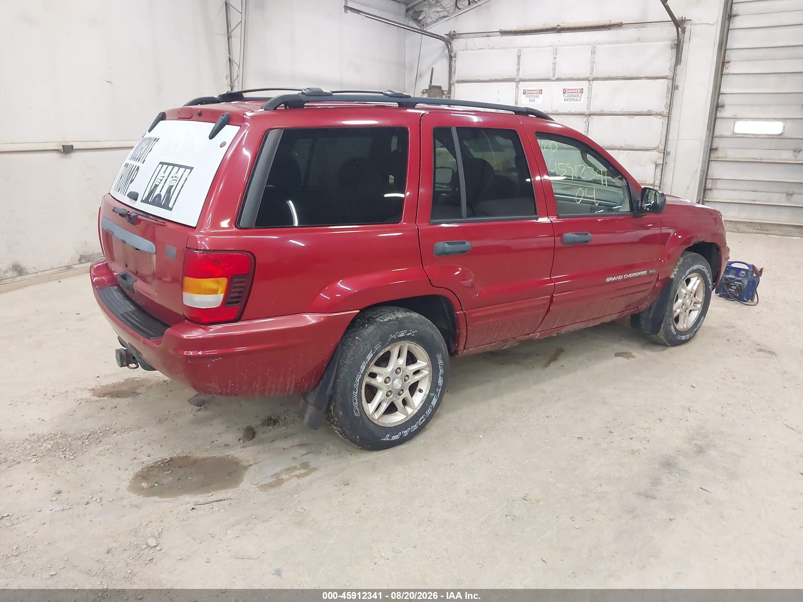 2004 Jeep Grand Cherokee Laredo Red vin: 1J4GW48S84C141813