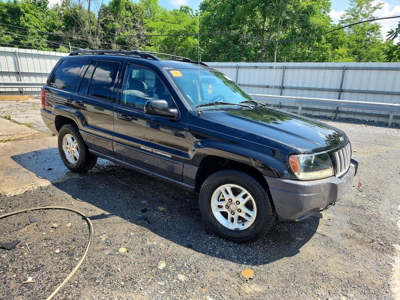 2004 Jeep Grand Cherokee Laredo Black vin: 1J4GW48S84C312866