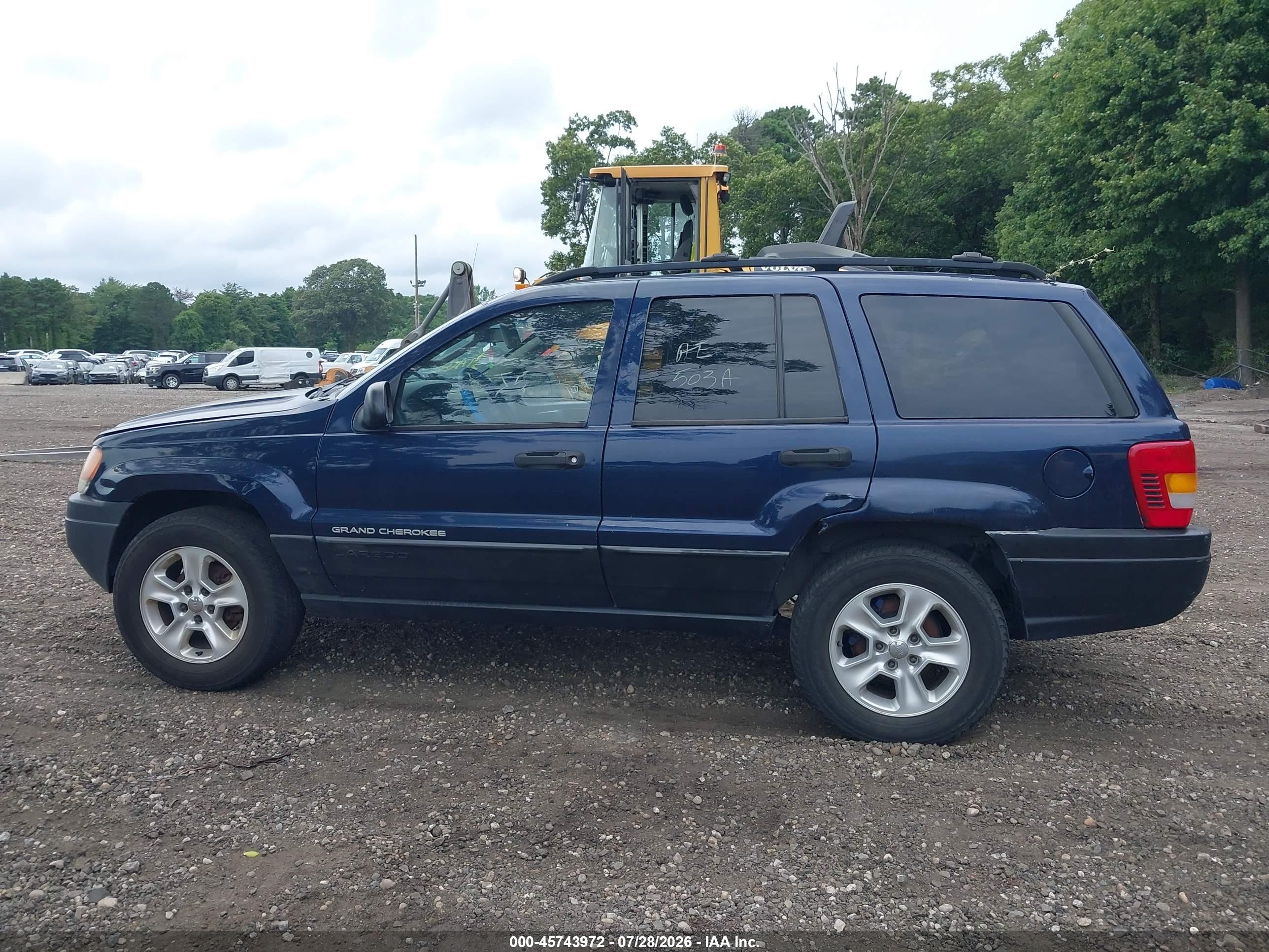 2004 Jeep Grand Cherokee Laredo Синий vin: 1J4GW48S84C350193