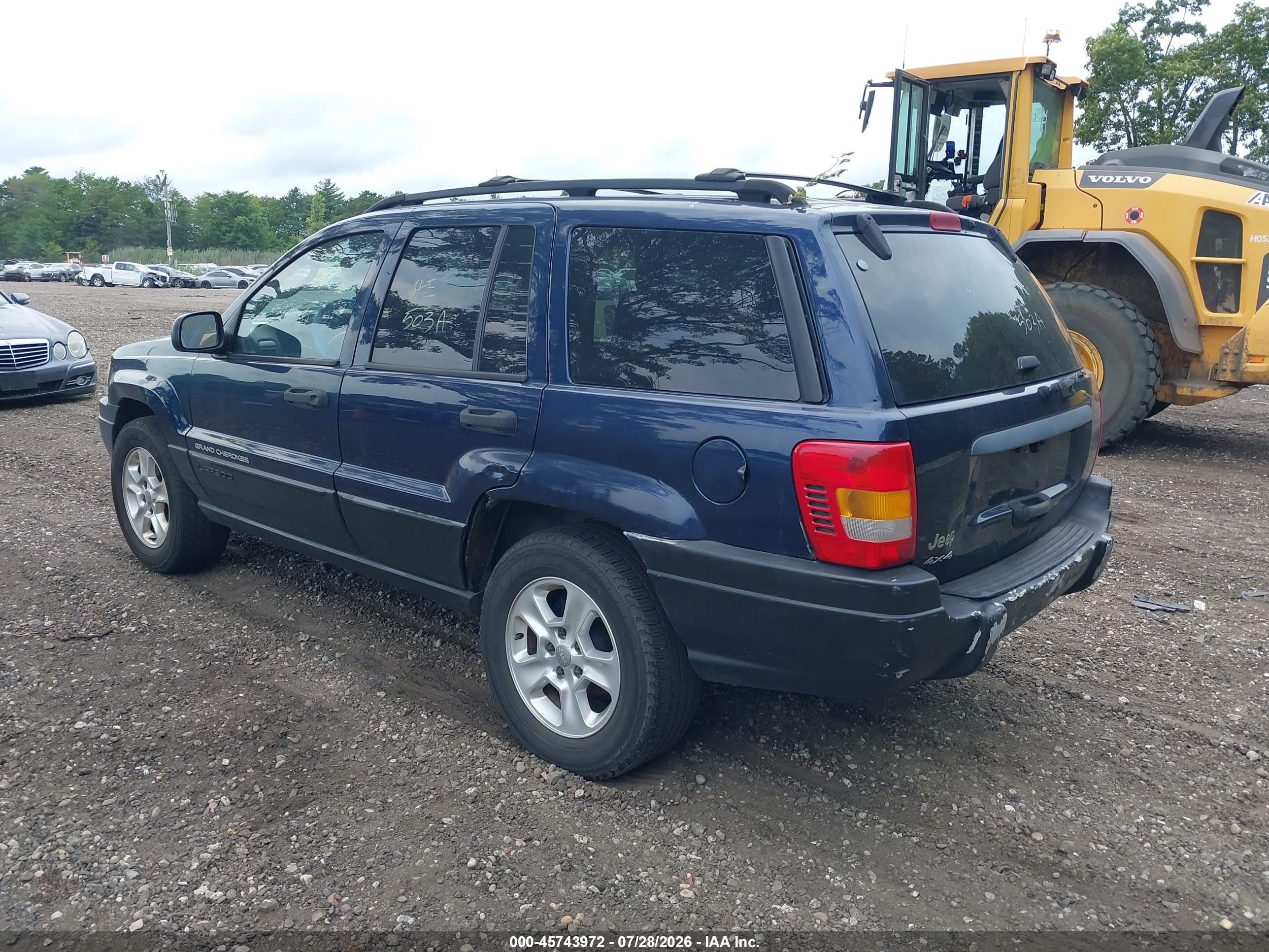2004 Jeep Grand Cherokee Laredo Синий vin: 1J4GW48S84C350193