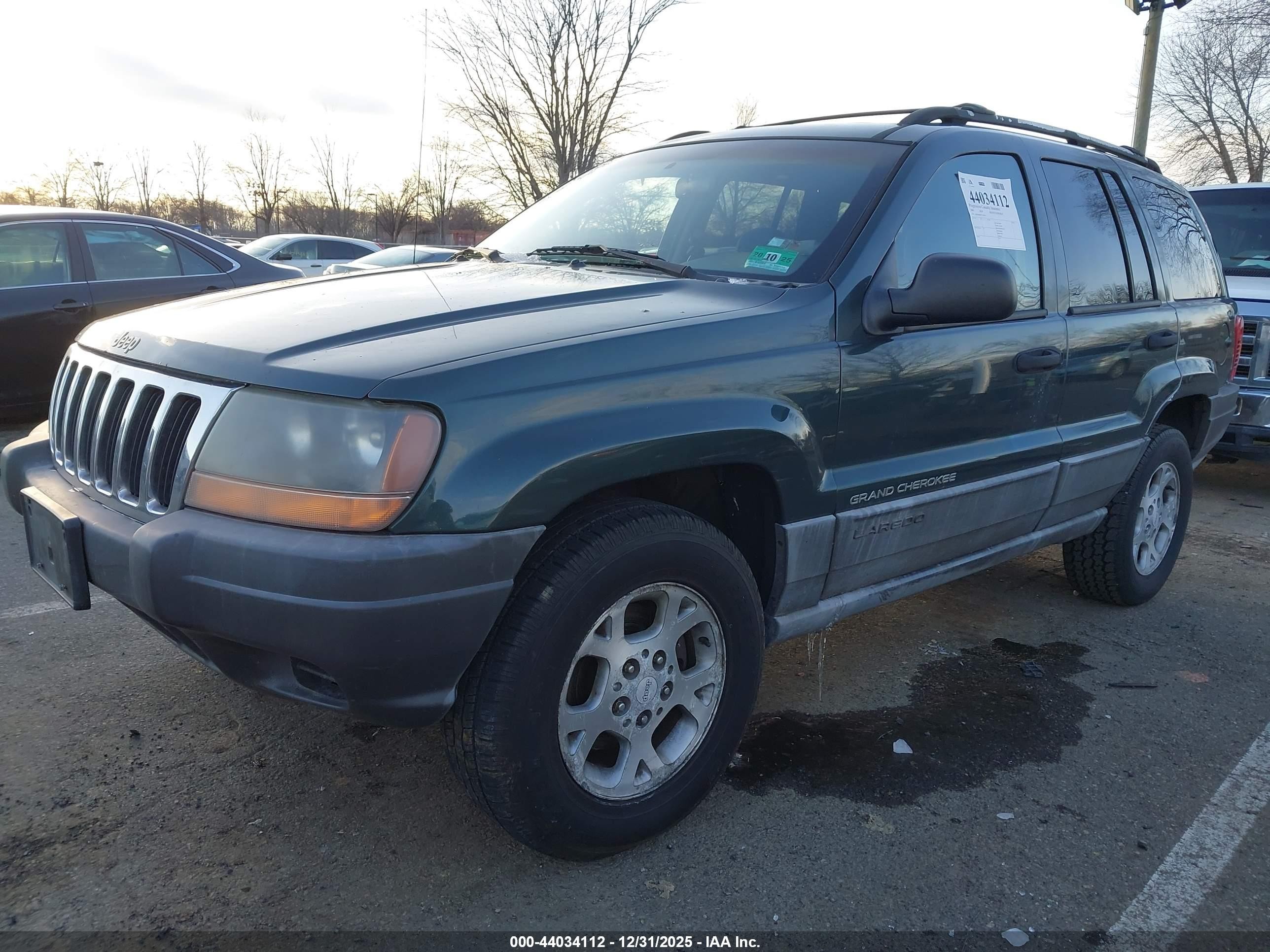 2000 Jeep Grand Cherokee Laredo Green vin: 1J4GW48S8YC219934